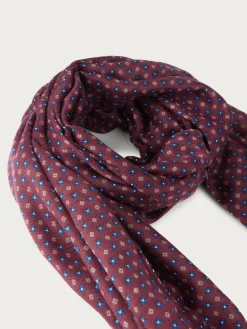 Foulares-Alvaro Moreno FOULARD PRINT Burdeos