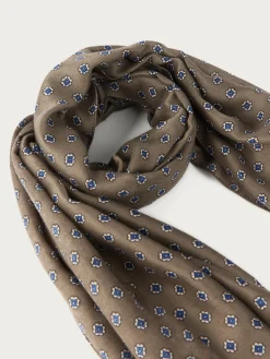 Foulares-Alvaro Moreno FOULARD PRINT MARRÓN Marrón