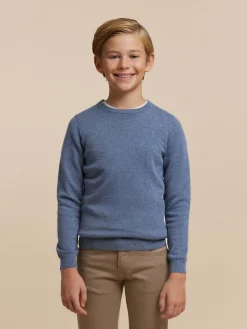 Jerséis-Alvaro Moreno JERSEY ROUND NECK KIDS Azul