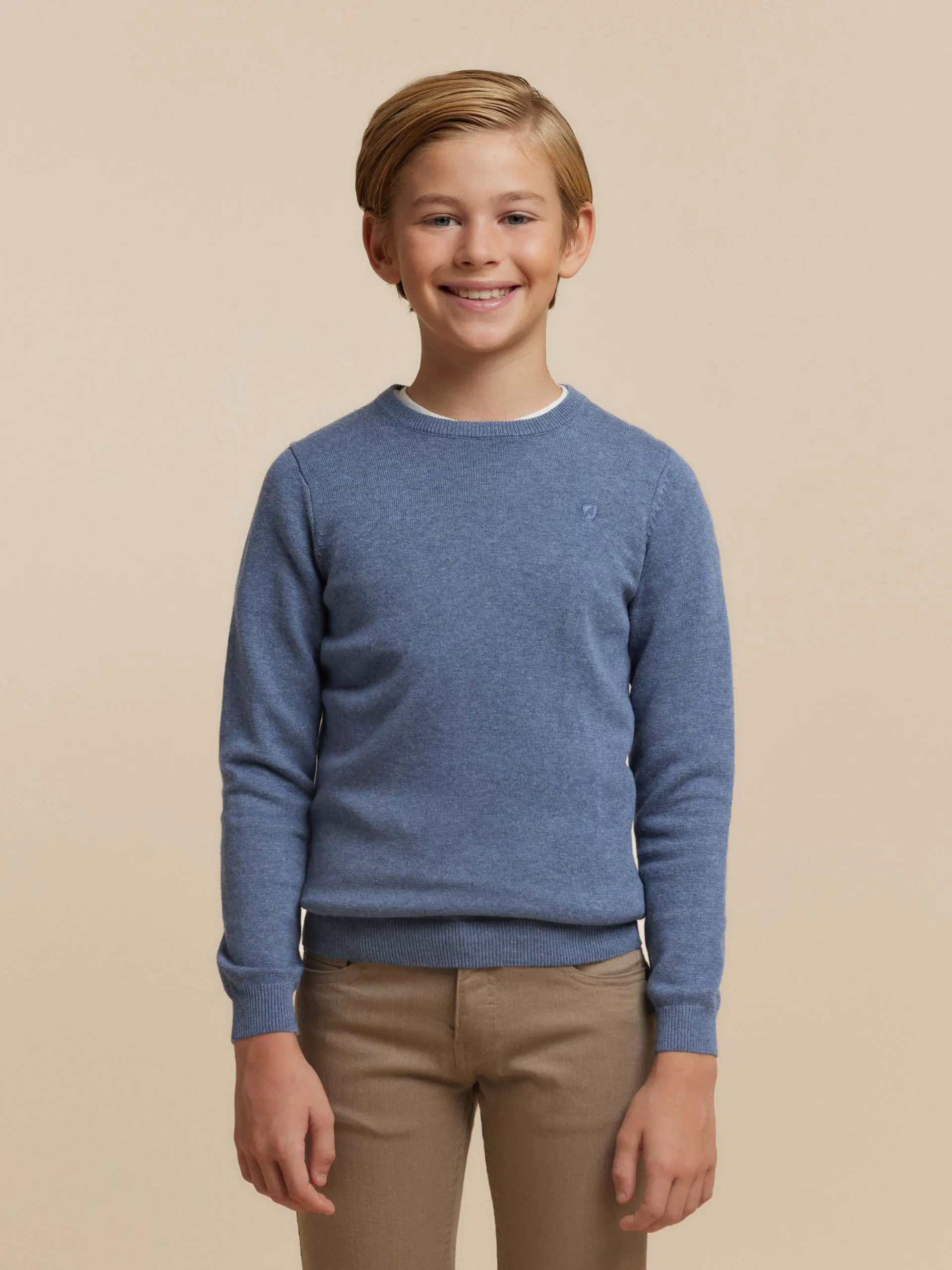 Jerséis-Alvaro Moreno JERSEY ROUND NECK KIDS Azul
