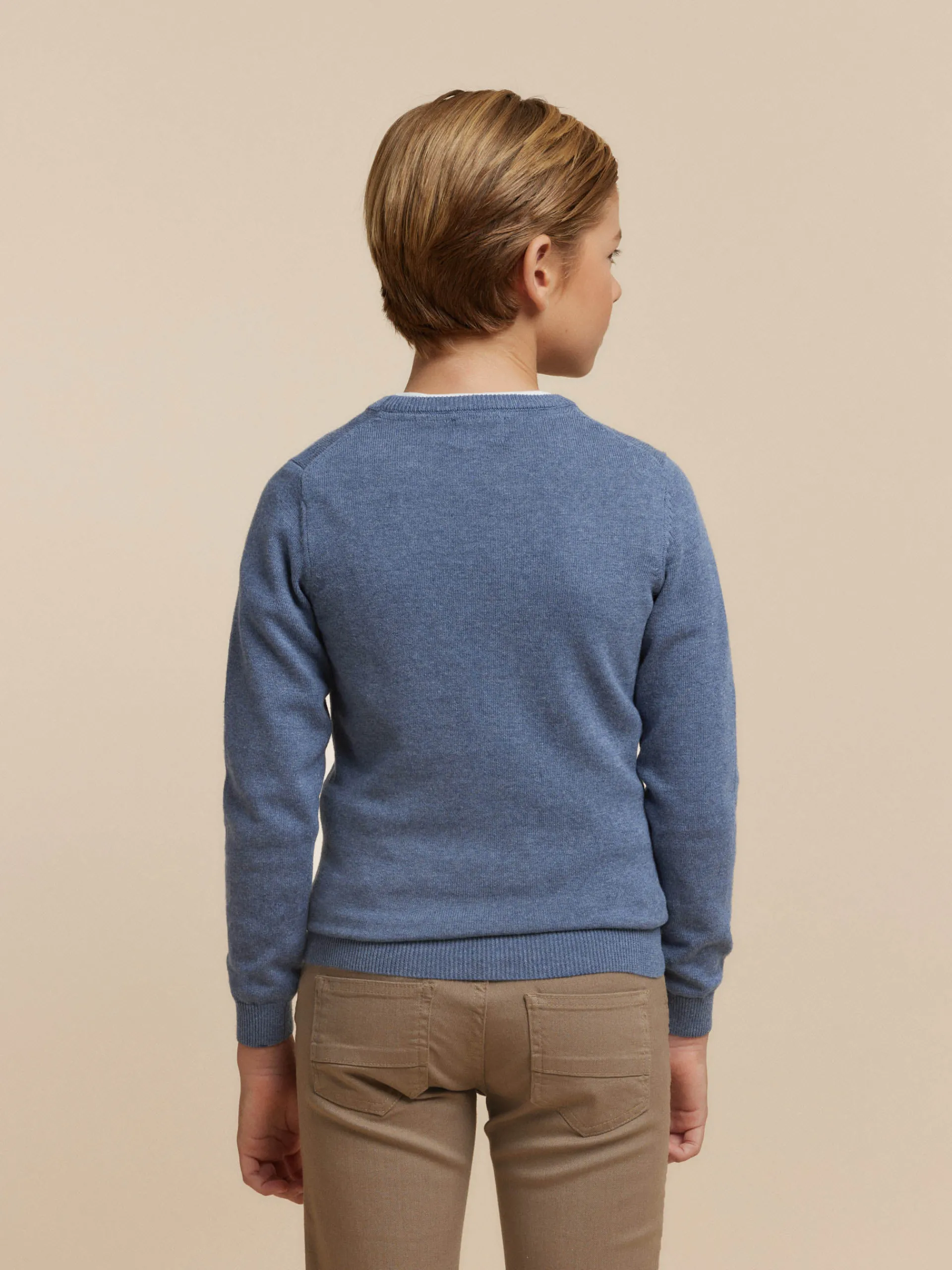 Jerséis-Alvaro Moreno JERSEY ROUND NECK KIDS Azul