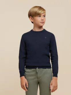 Jerséis-Alvaro Moreno JERSEY ROUND NECK KIDS Azul Marino