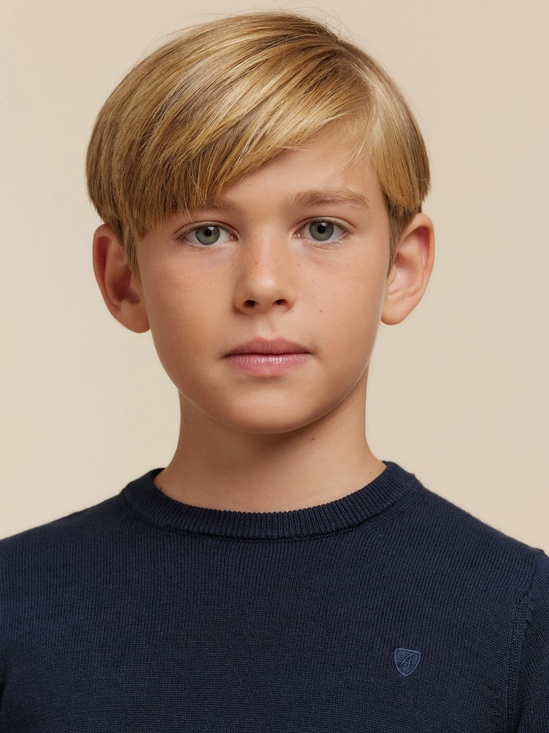Jerséis-Alvaro Moreno JERSEY ROUND NECK KIDS Azul Marino