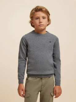 Jerséis-Alvaro Moreno JERSEY ROUND NECK KIDS Gris