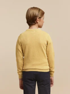 Jerséis-Alvaro Moreno JERSEY ROUND NECK KIDS Mostaza