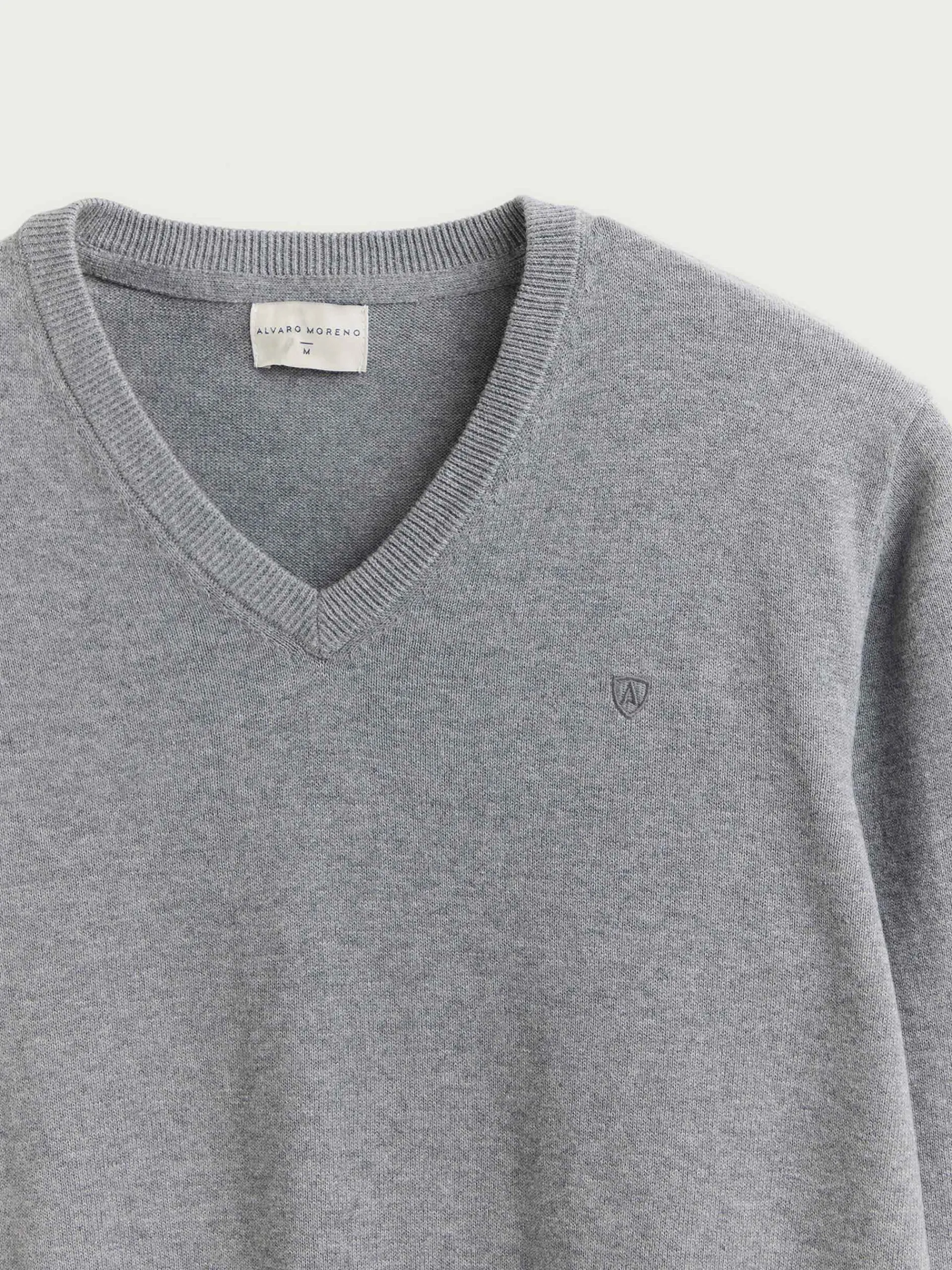Jerséis-Alvaro Moreno JERSEY V-NECK TRENDY Gris