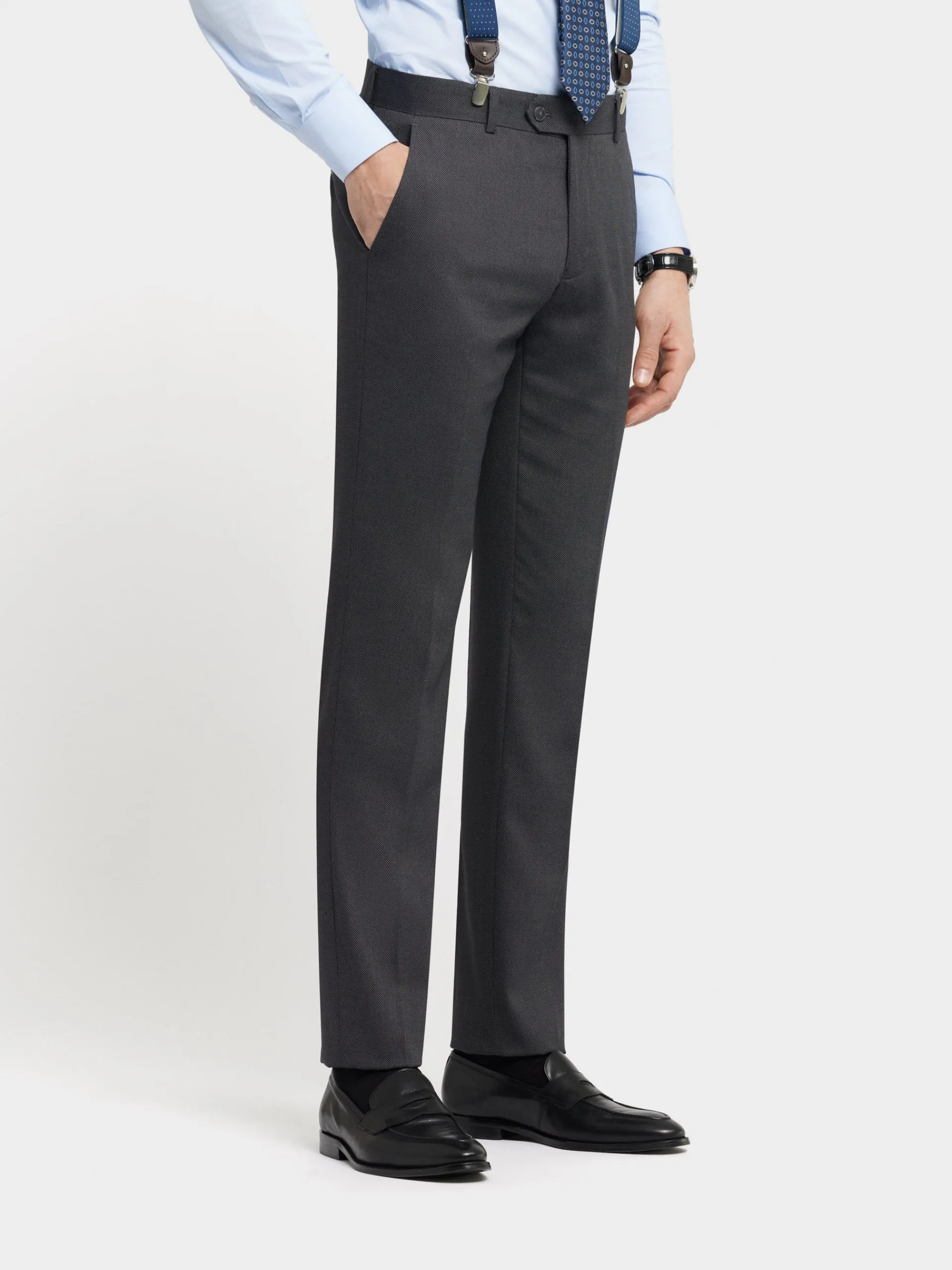 Trajes|Trajes-Alvaro Moreno PANTALON BIRDEYE Gris