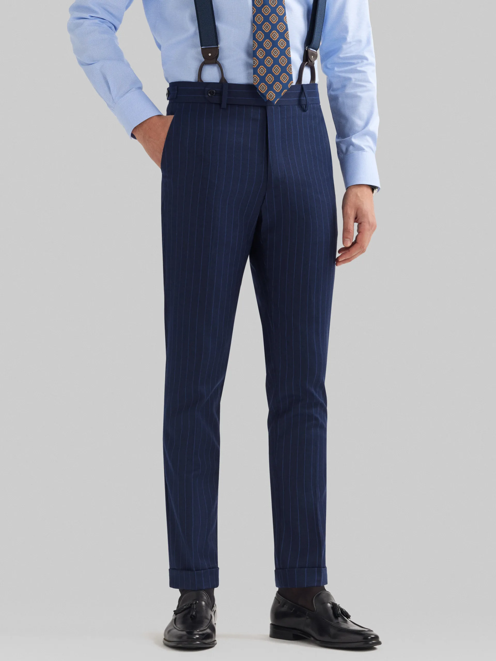 Trajes|Trajes-Alvaro Moreno PANTALON CAPO DIPLO Azul Marino