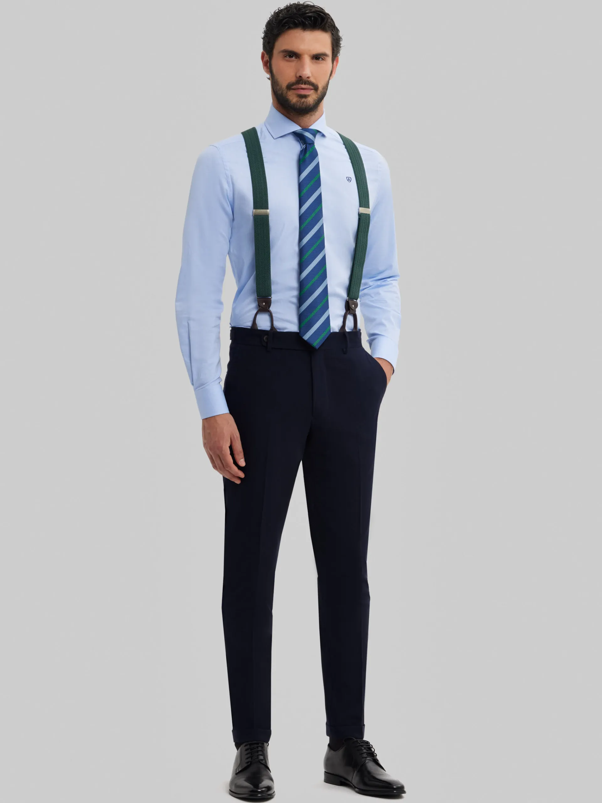 Trajes|Trajes-Alvaro Moreno PANTALON CAPO PLAIN Azul Marino