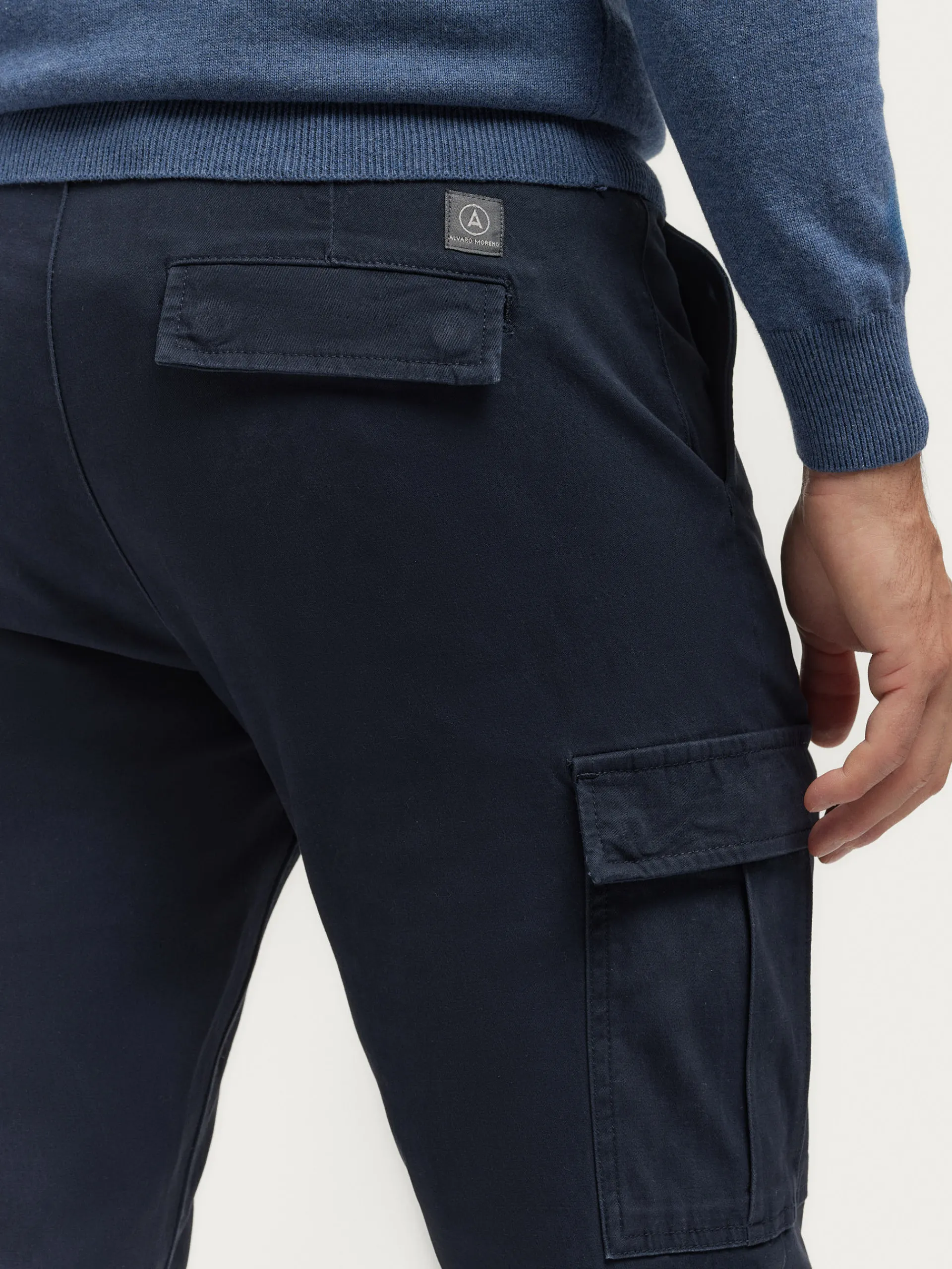 Cargo-Alvaro Moreno PANTALON CARGO ELVIS Azul Marino