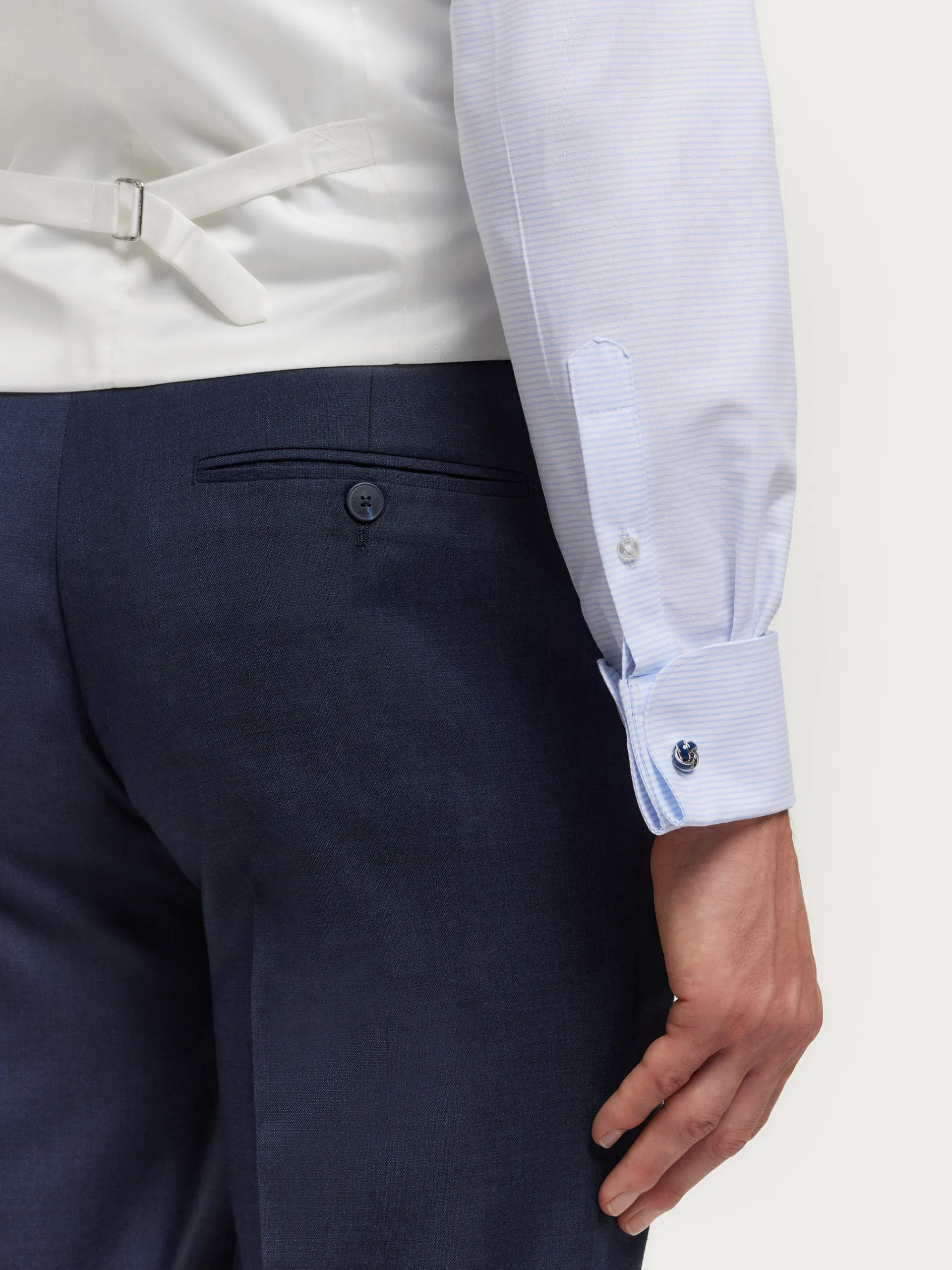 Chaqués|Chaqués-Alvaro Moreno PANTALON CHAQUE WEDDING Azul Marino