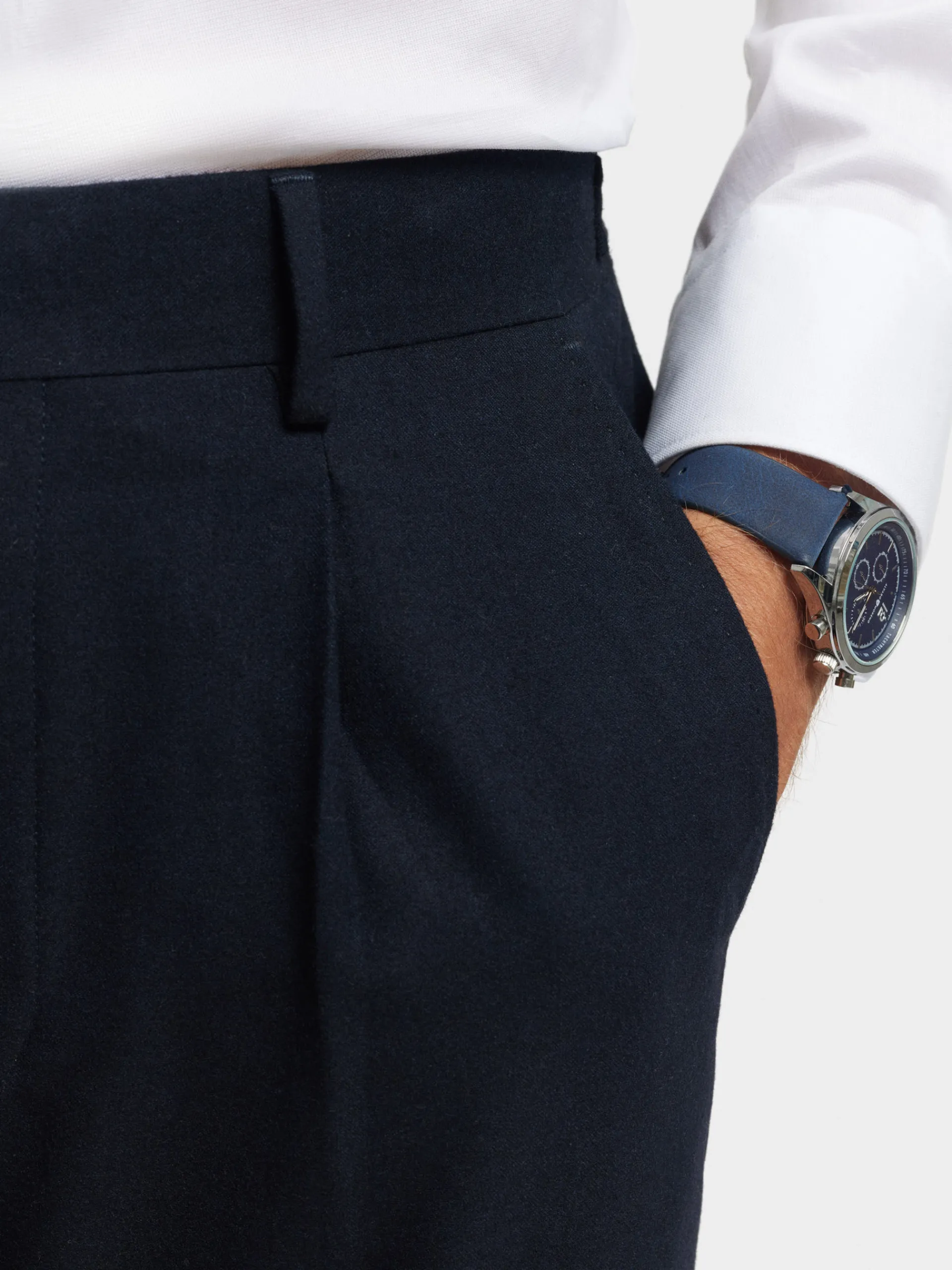 Trajes|Trajes-Alvaro Moreno PANTALON CLASSIC TWILL Azul Marino