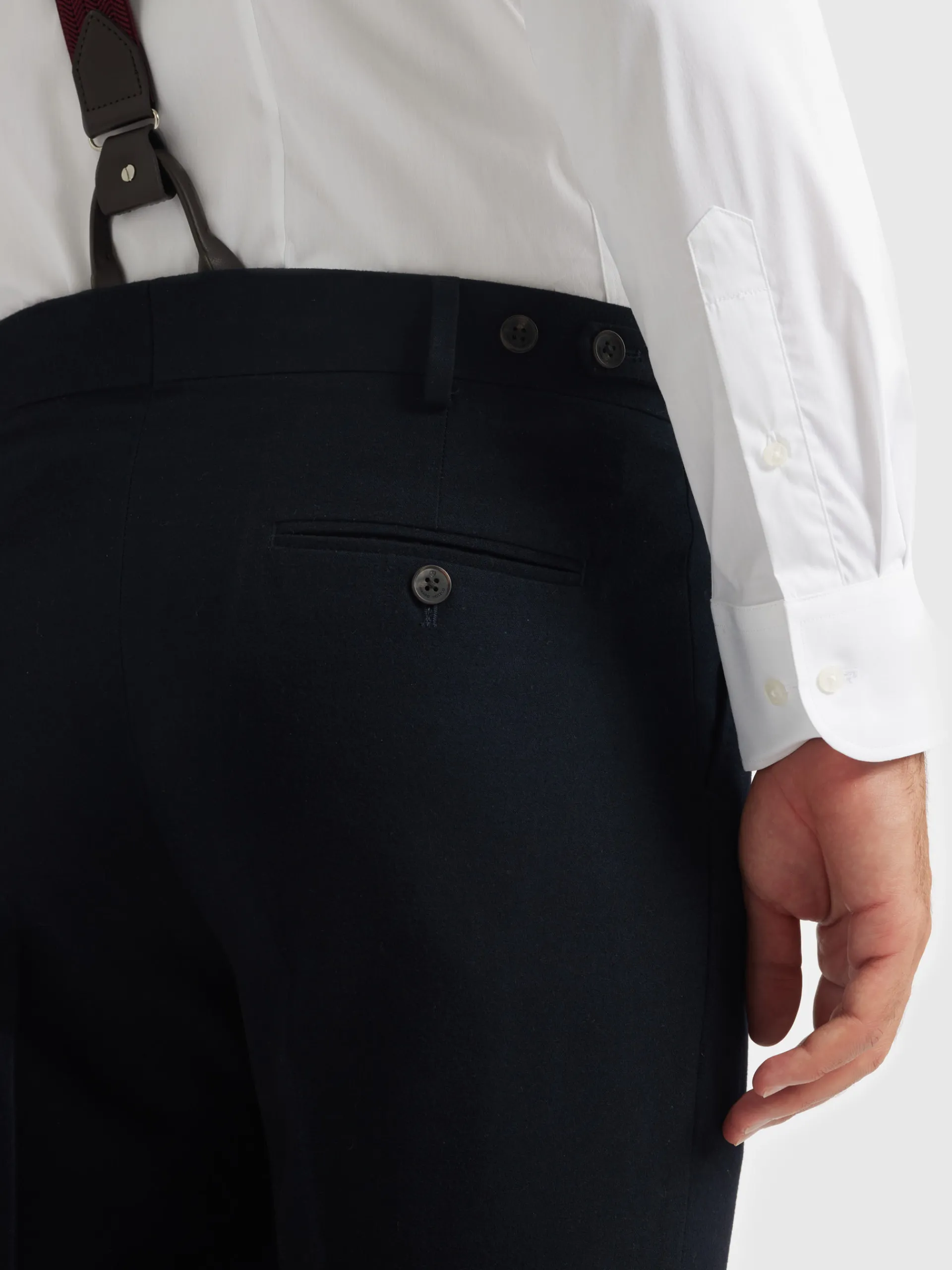 Trajes|Trajes-Alvaro Moreno PANTALON CLASSIC TWILL Azul Marino