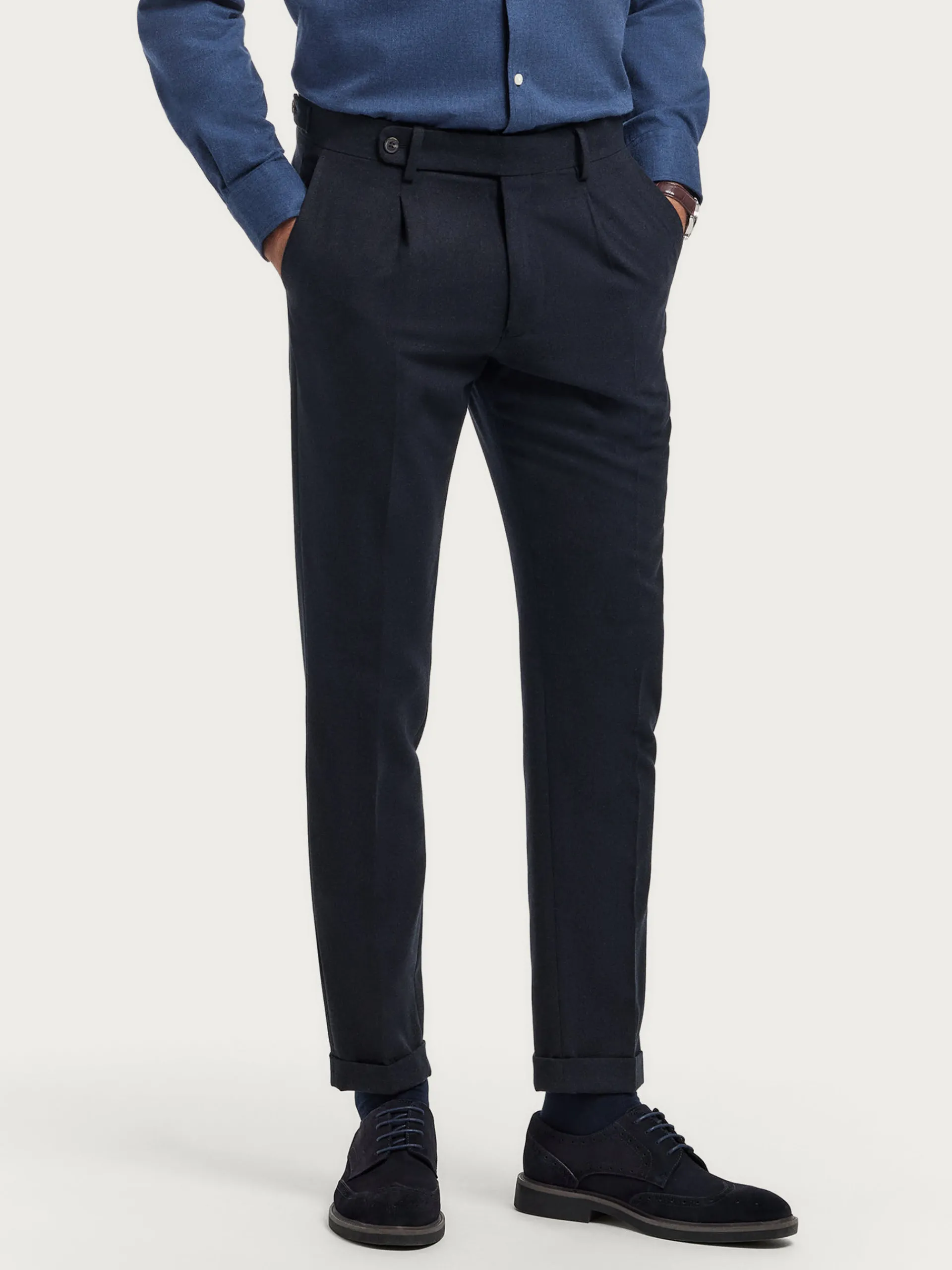 Vestir-Alvaro Moreno PANTALON CLASSIC TWILL Gris