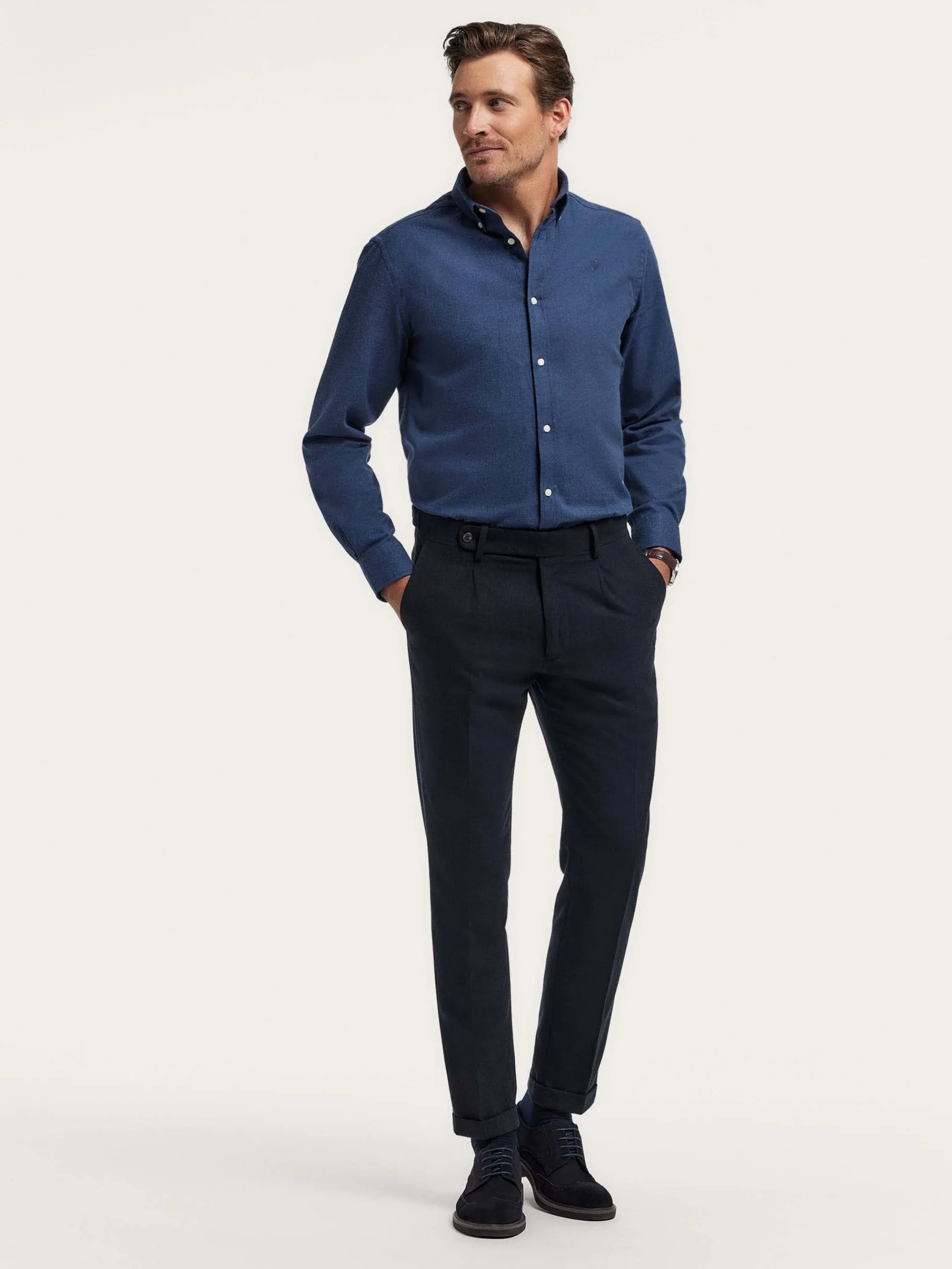 Vestir-Alvaro Moreno PANTALON CLASSIC TWILL Gris
