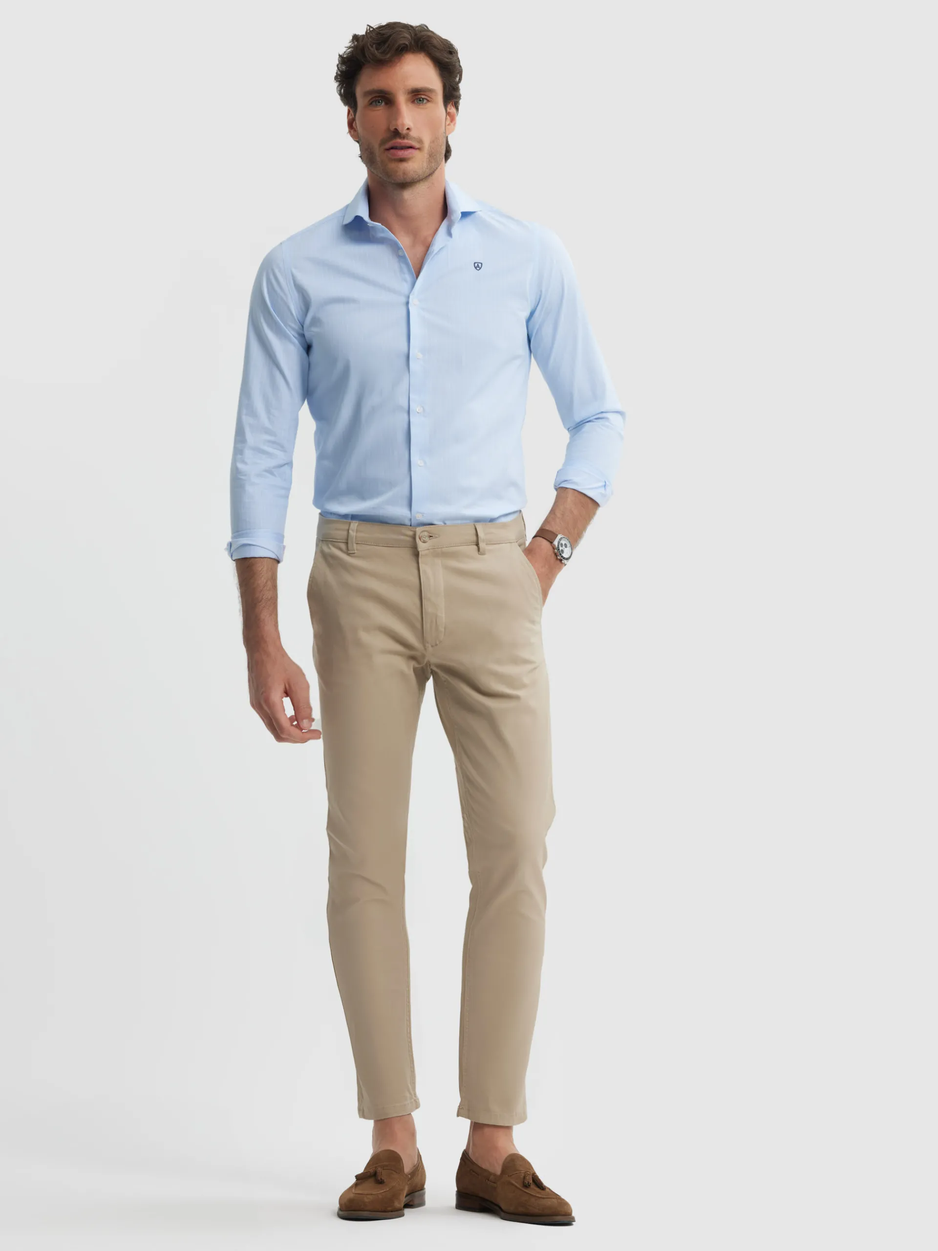 Chino-Alvaro Moreno PANTALON ELVIS Camel