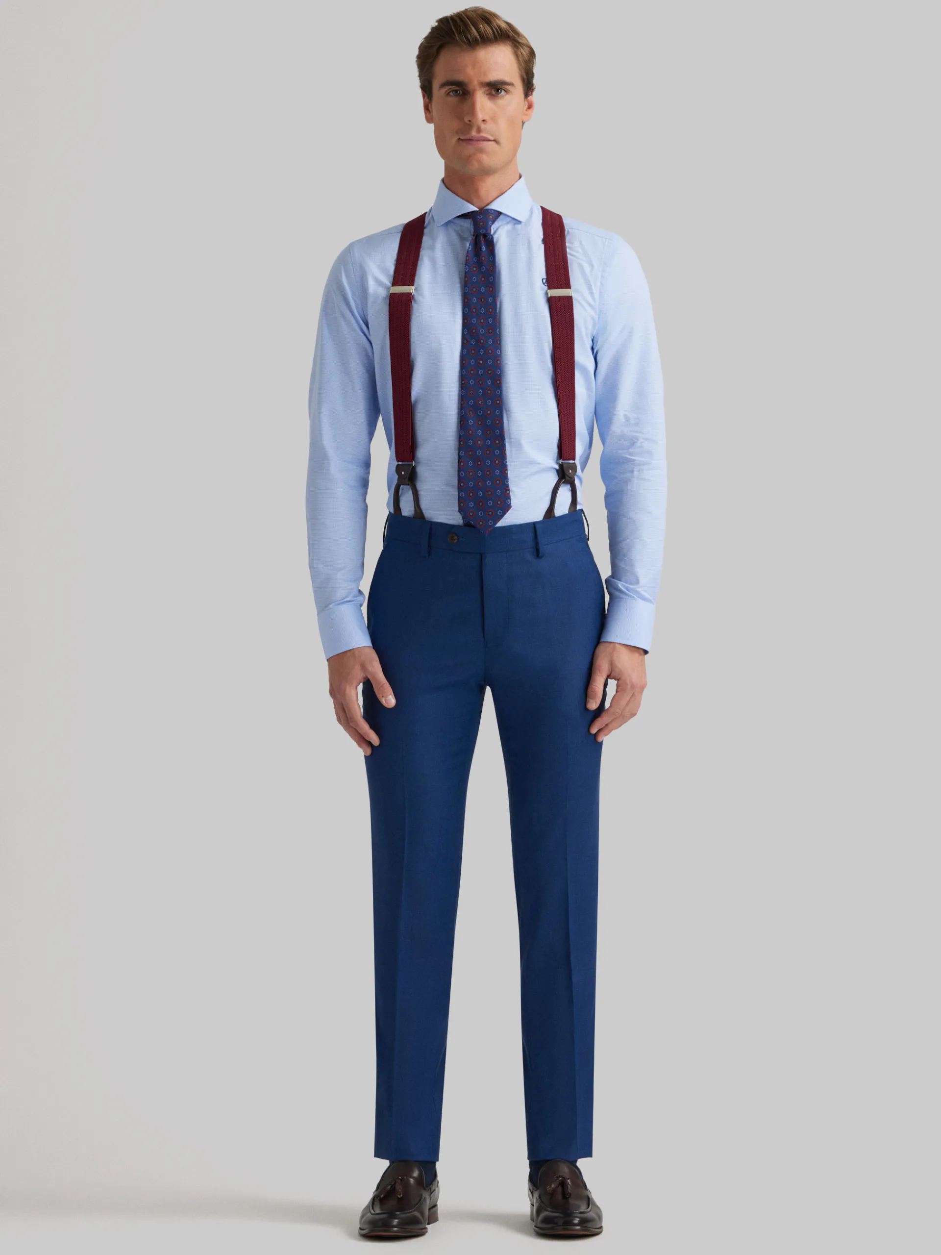 Trajes|Trajes-Alvaro Moreno PANTALON FIL A FIL Azul