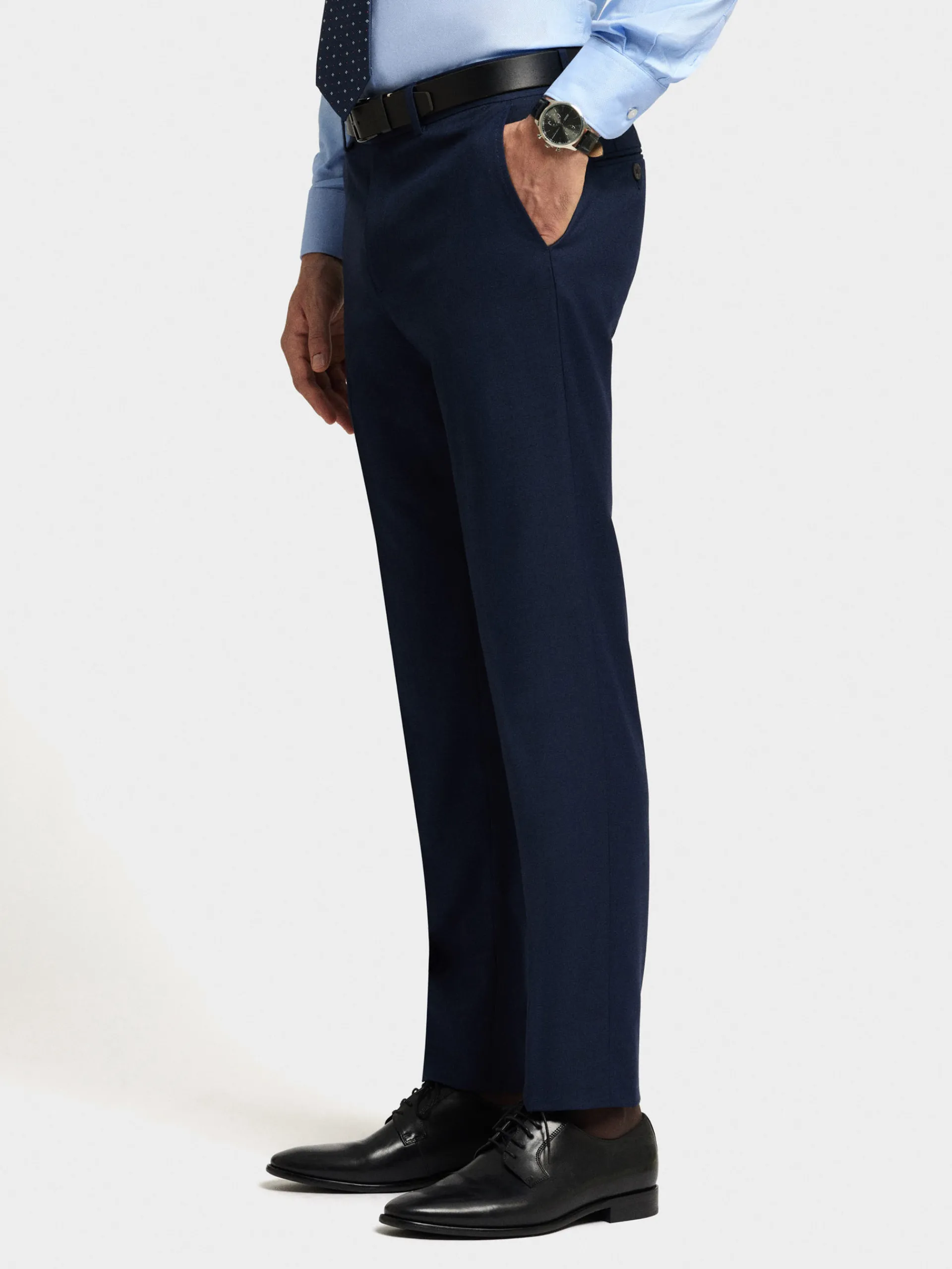 Trajes|Trajes-Alvaro Moreno PANTALON FIL A FIL Azul Marino
