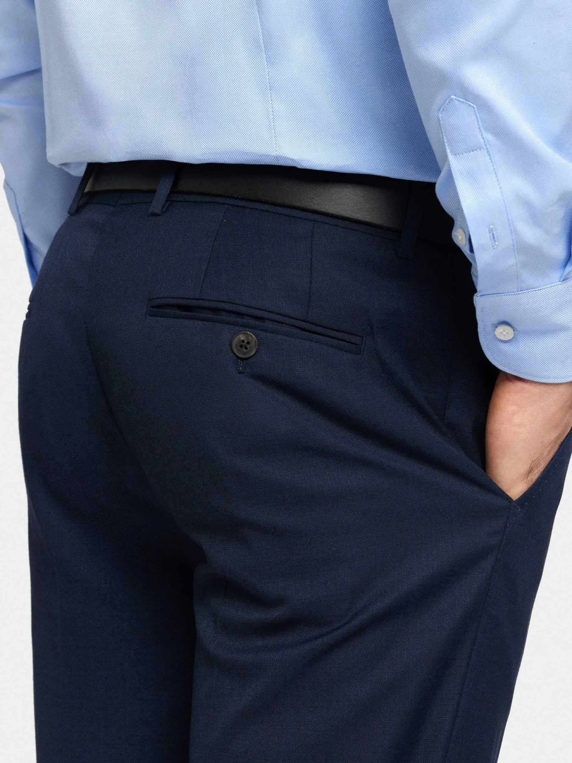 Trajes|Trajes-Alvaro Moreno PANTALON FIL A FIL Azul Marino
