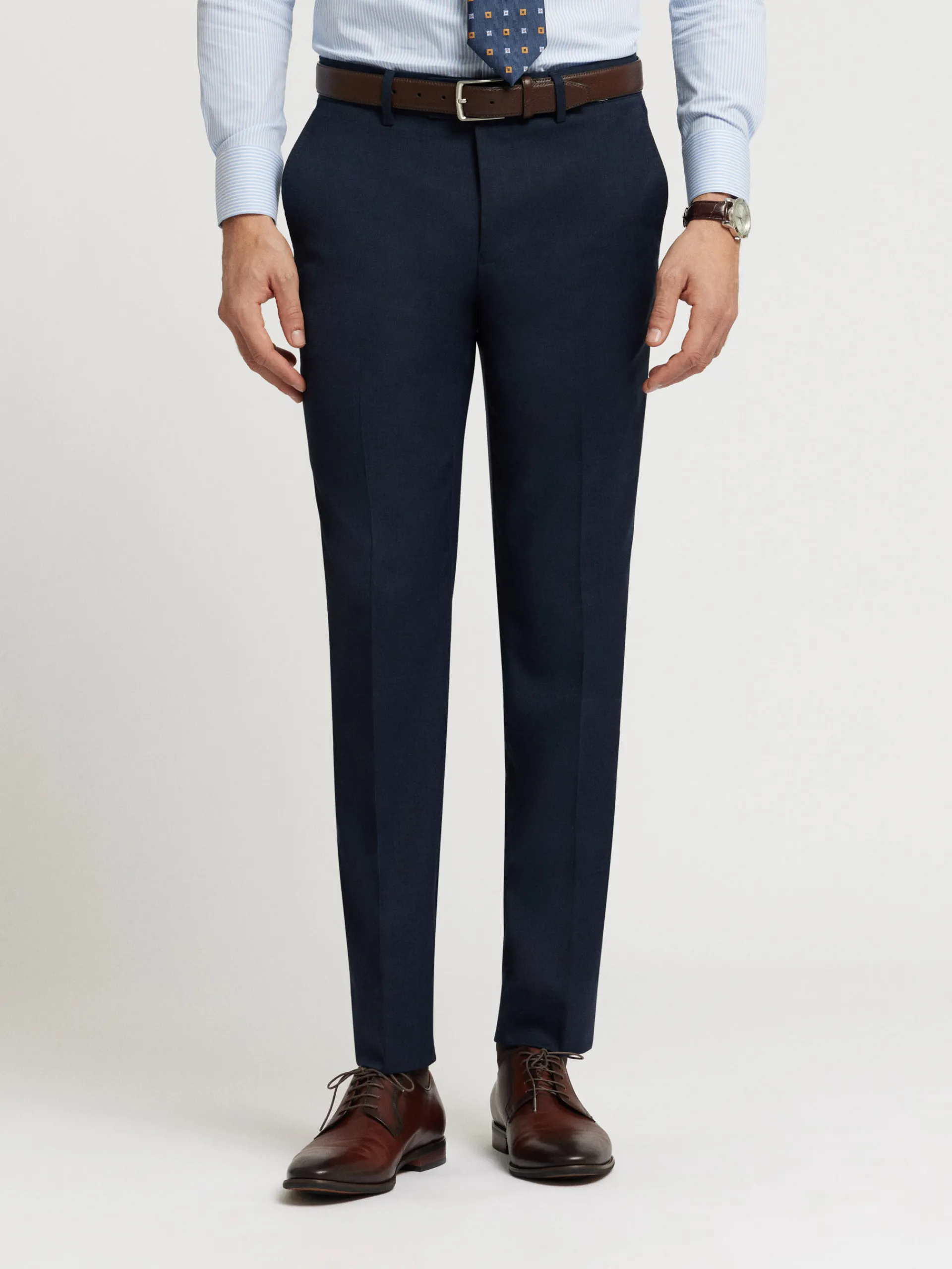 Trajes|Trajes-Alvaro Moreno PANTALON FIL A FIL Azul Marino
