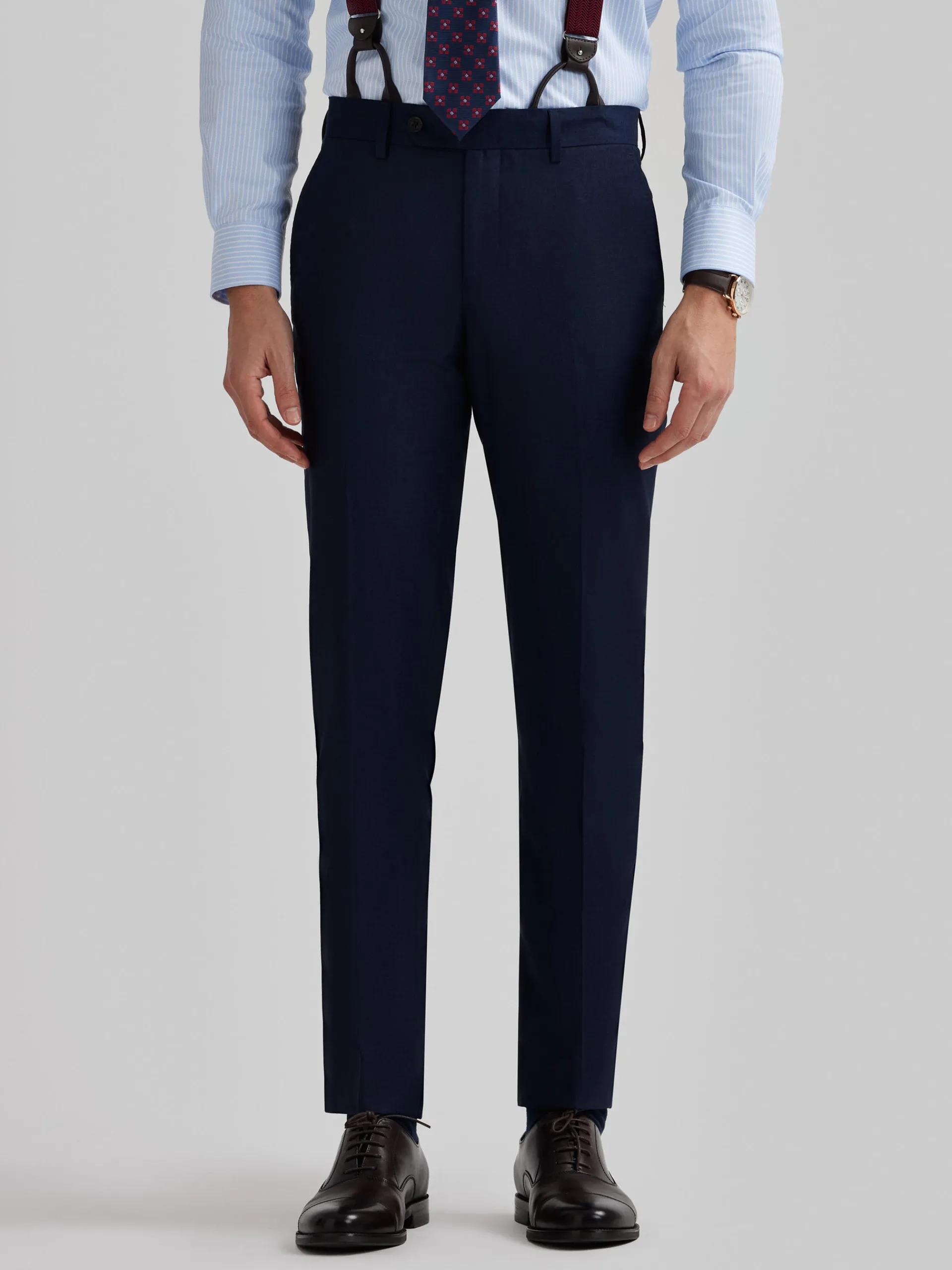 Trajes|Trajes-Alvaro Moreno PANTALON FIL A FIL Azul Marino