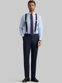 Trajes|Trajes-Alvaro Moreno PANTALON FIL A FIL Azul Marino