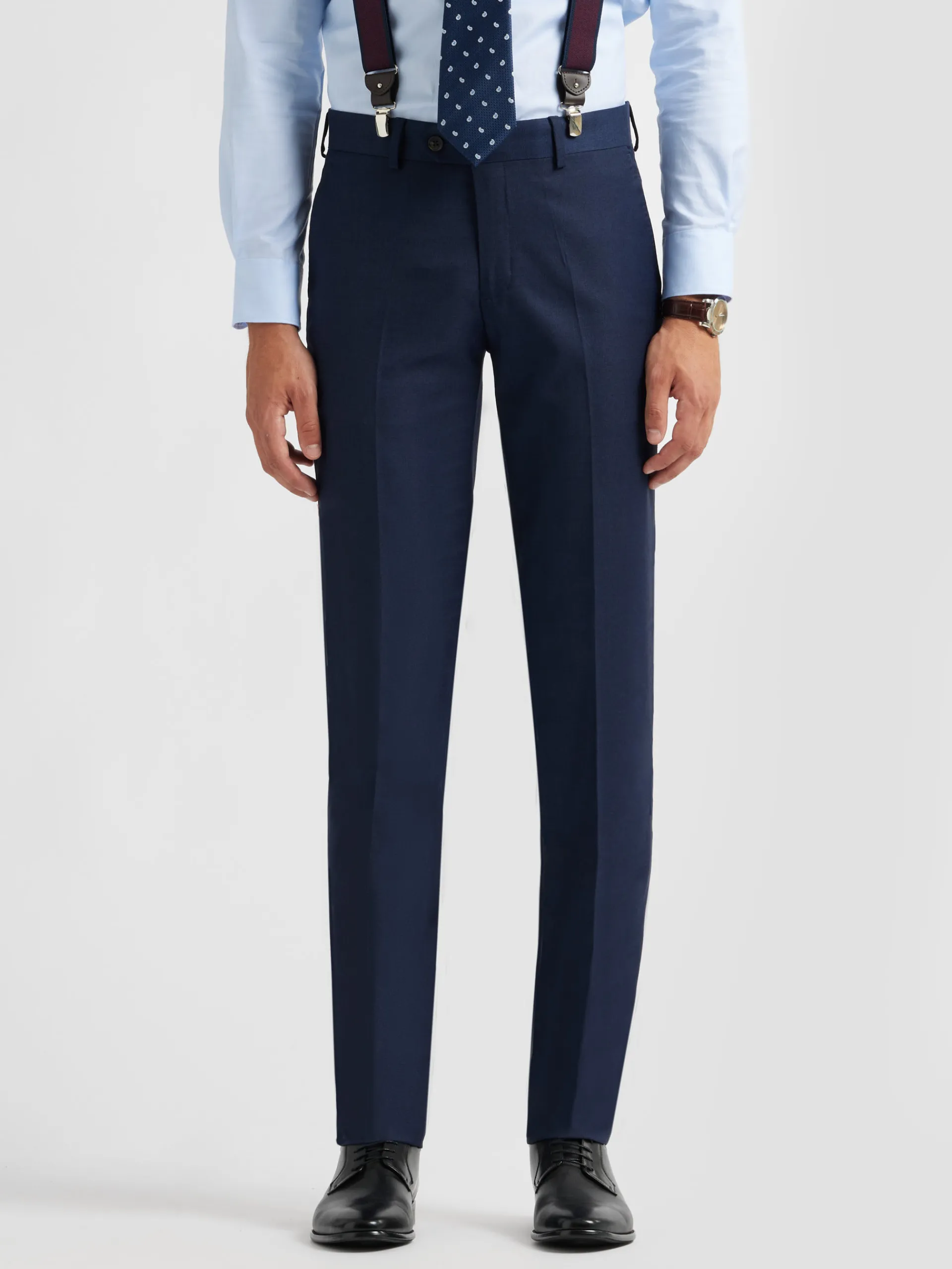 Trajes|Trajes-Alvaro Moreno PANTALON FIL A FIL Azul Marino