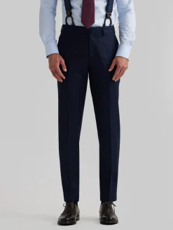 Trajes|Trajes-Alvaro Moreno PANTALON FIL A FIL CRUZADO Azul Marino