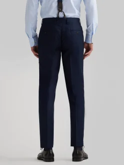 Trajes|Trajes-Alvaro Moreno PANTALON FIL A FIL CRUZADO Azul Marino