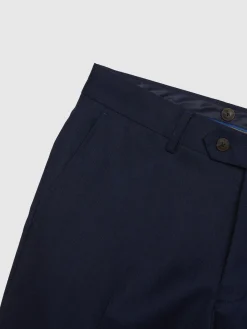 Trajes|Trajes-Alvaro Moreno PANTALON FIL A FIL CRUZADO Azul Marino
