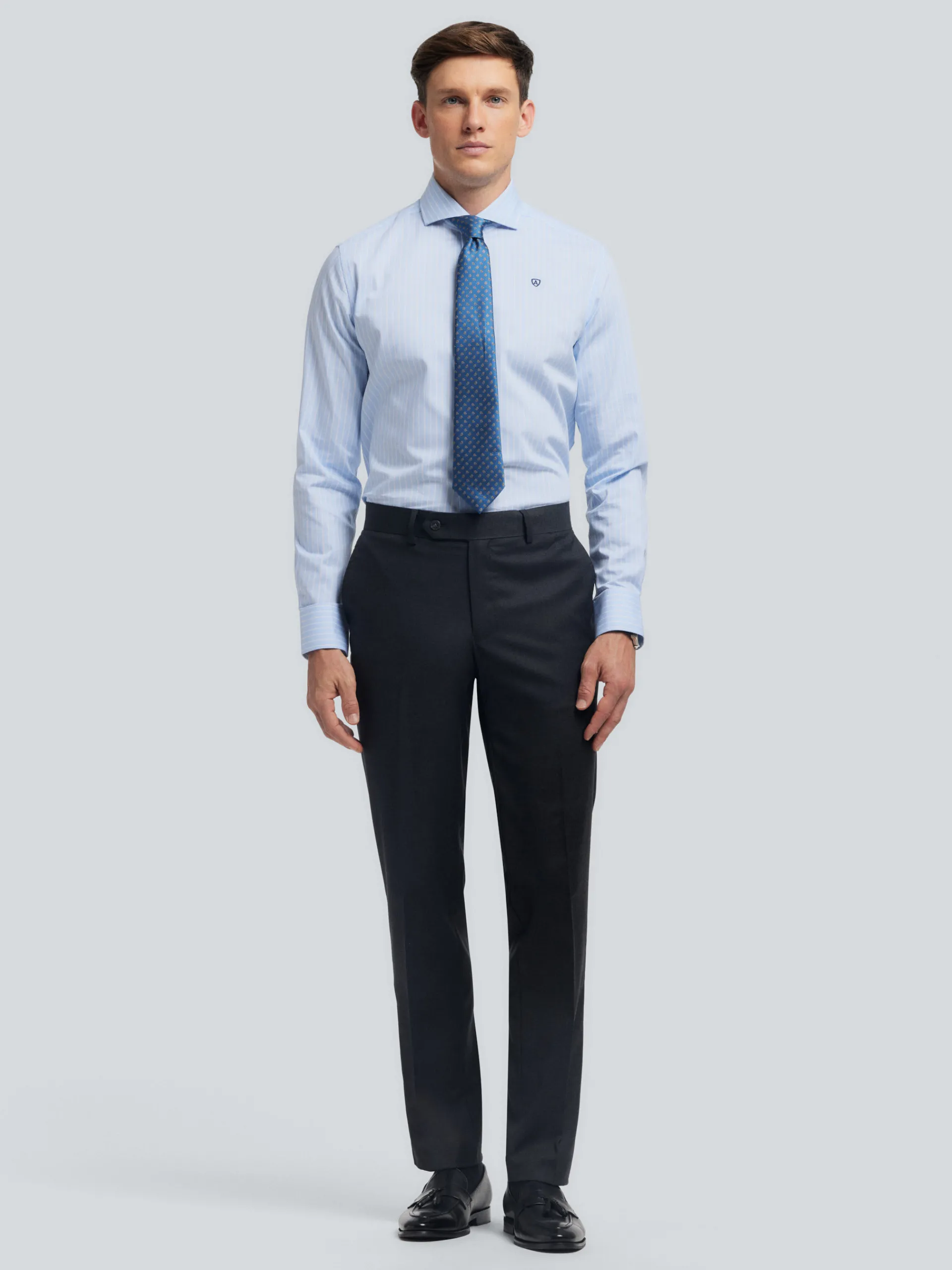 Trajes|Trajes-Alvaro Moreno PANTALON FIL A FIL Gris