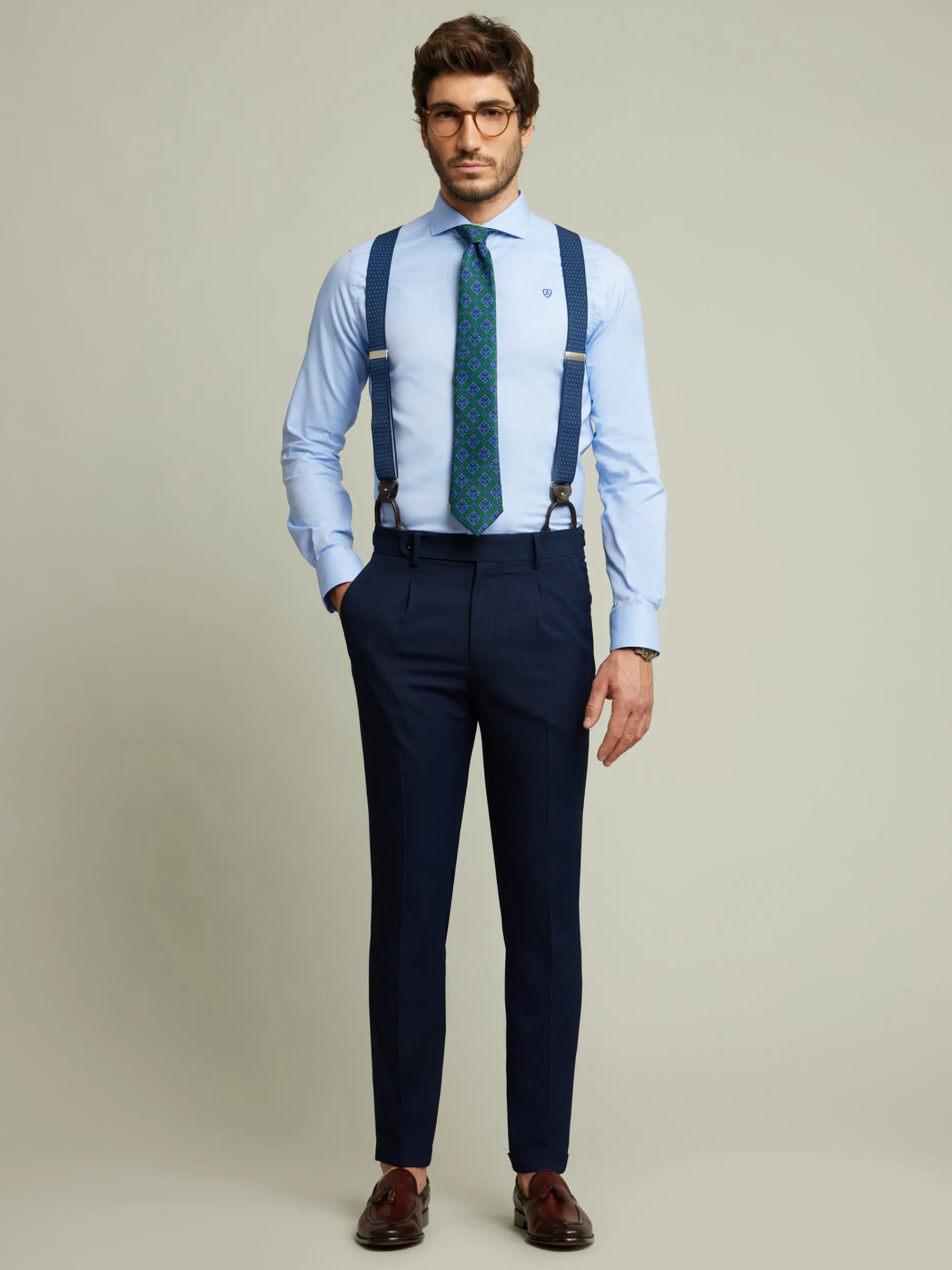 Trajes|Trajes-Alvaro Moreno PANTALON INFLUENCER Azul Marino