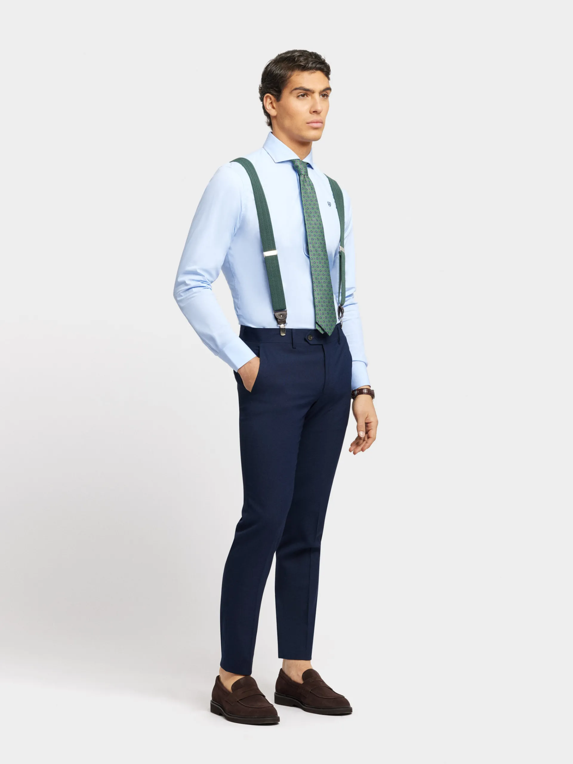 Trajes|Trajes-Alvaro Moreno PANTALON MICRO BIRD Azul Marino