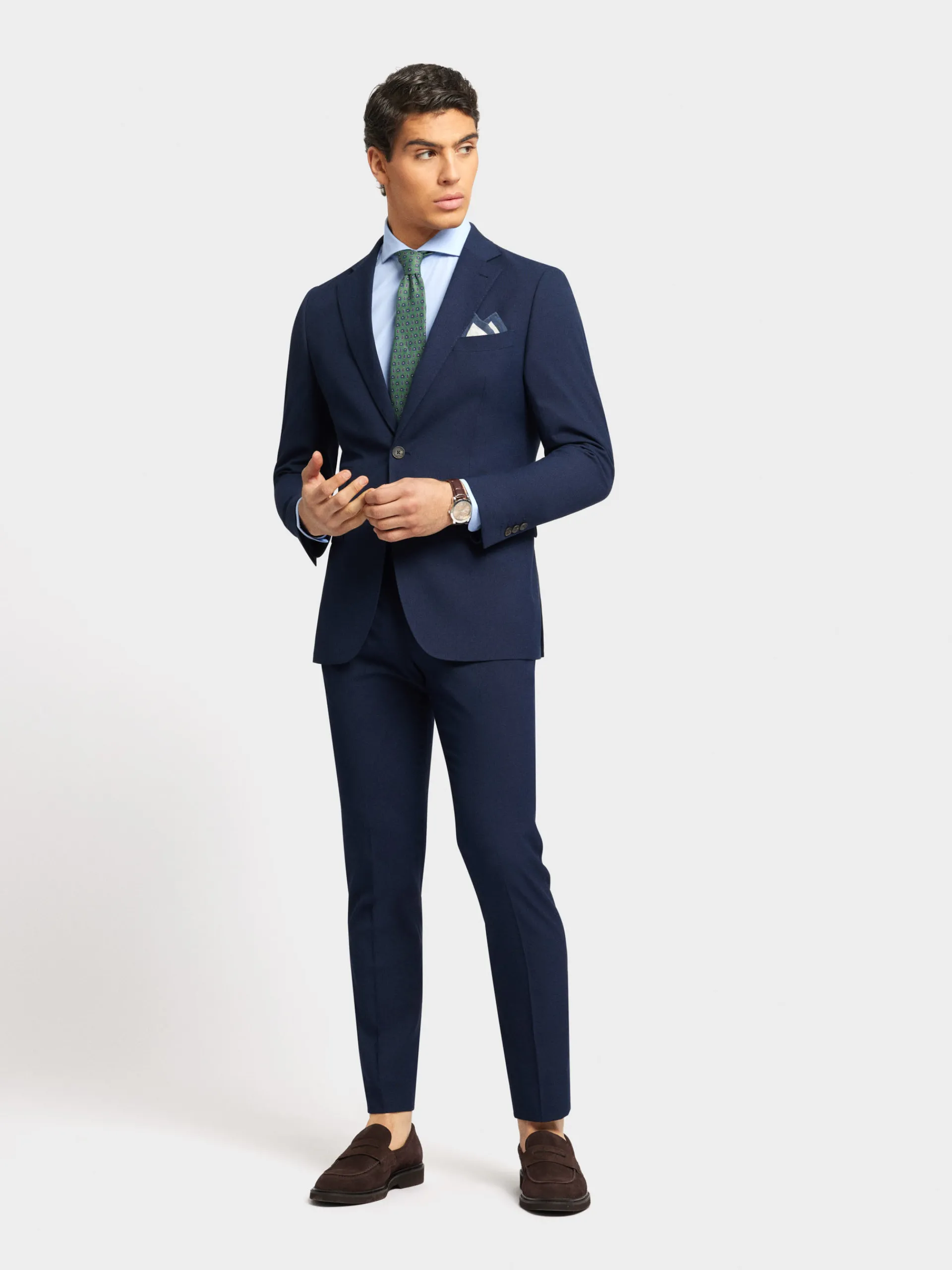 Trajes|Trajes-Alvaro Moreno PANTALON MICRO BIRD Azul Marino