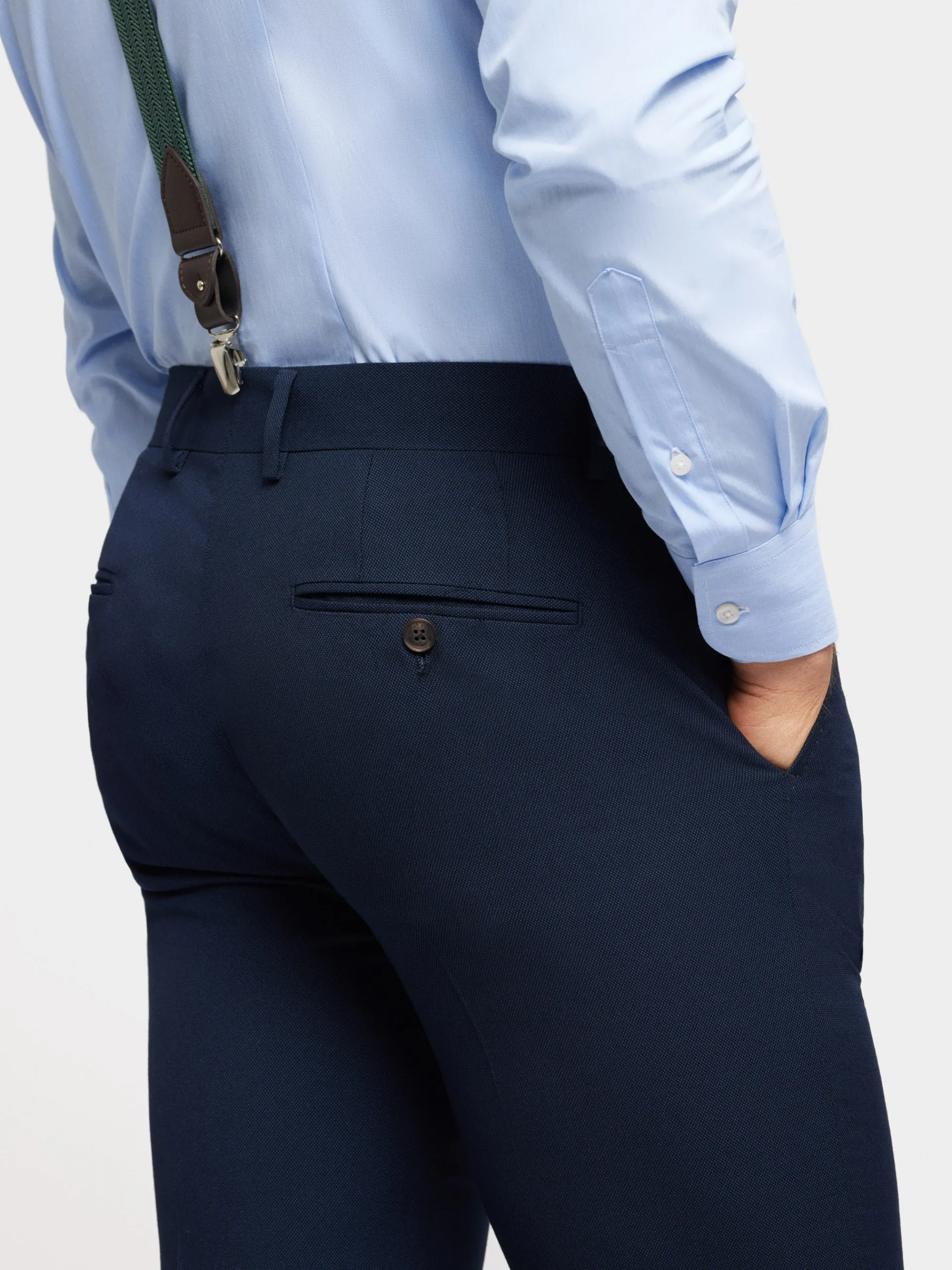 Trajes|Trajes-Alvaro Moreno PANTALON MICRO BIRD Azul Marino