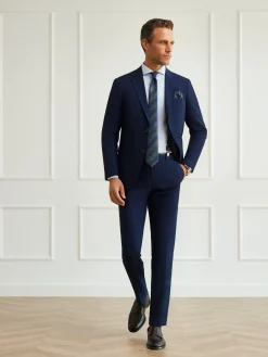 Trajes|Trajes-Alvaro Moreno PANTALON MICRO BIRD Azul Marino