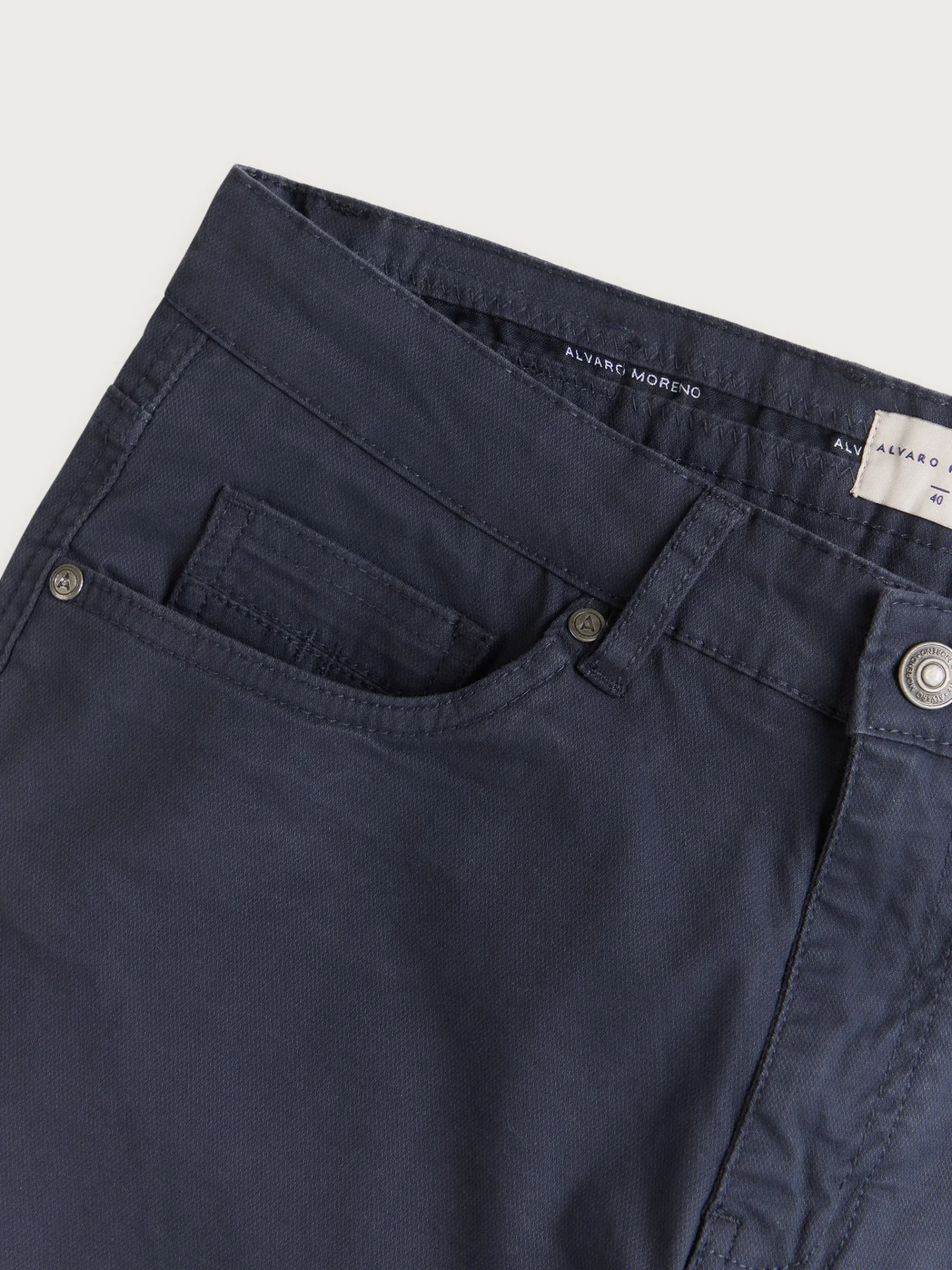Casual-Alvaro Moreno PANTALON MICRO 5PKT Azul Marino