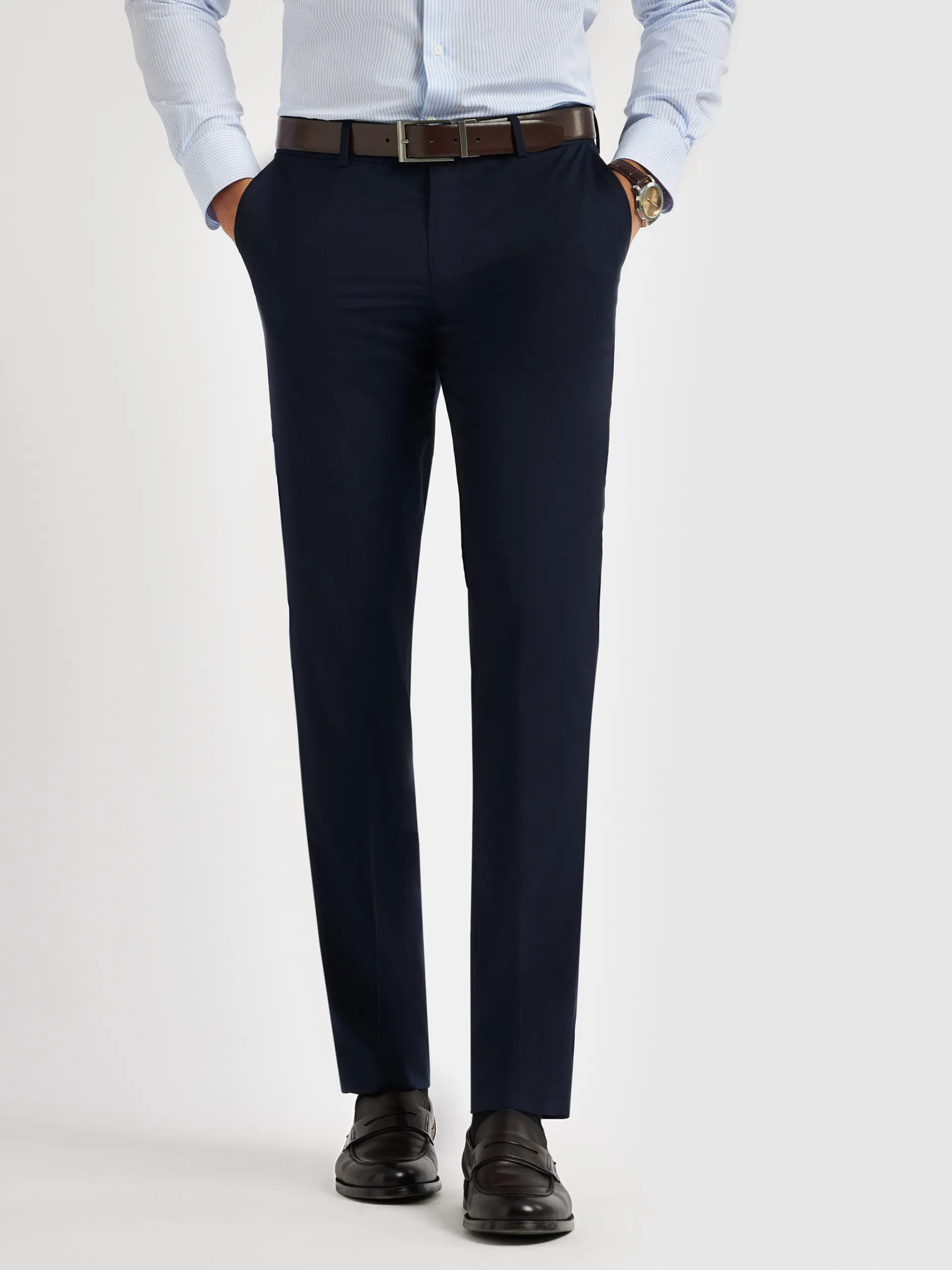 Trajes|Trajes-Alvaro Moreno PANTALON TWILL Azul Marino
