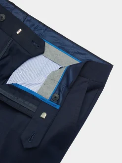 Trajes|Trajes-Alvaro Moreno PANTALON TWILL CRUZADO Azul Marino