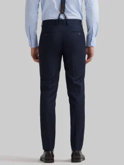 Trajes|Trajes-Alvaro Moreno PANTALON TWILL CRUZADO Azul Marino