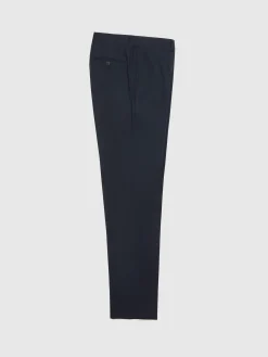 Trajes|Trajes-Alvaro Moreno PANTALON TWILL CRUZADO Azul Marino