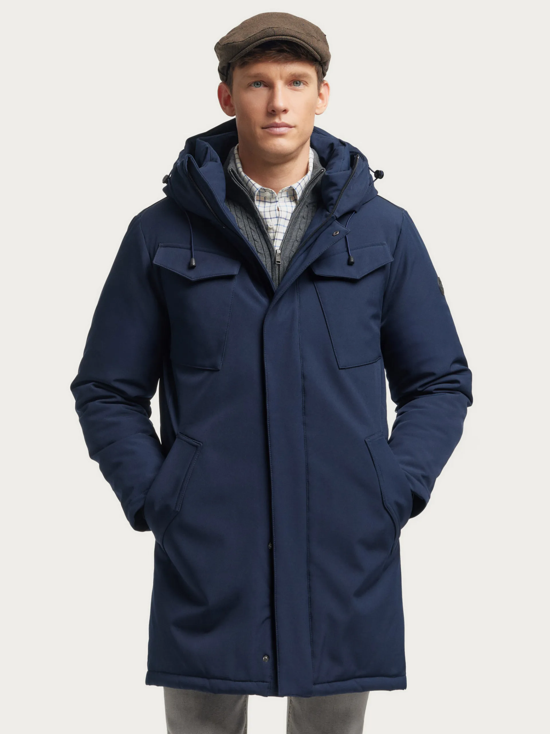 Cazadoras Y Parkas-Alvaro Moreno PARKA BORGIA Azul Marino