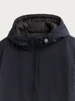 Cazadoras Y Parkas-Alvaro Moreno PARKA RATCHED REVERSIBLE | MARRÓN Azul Marino