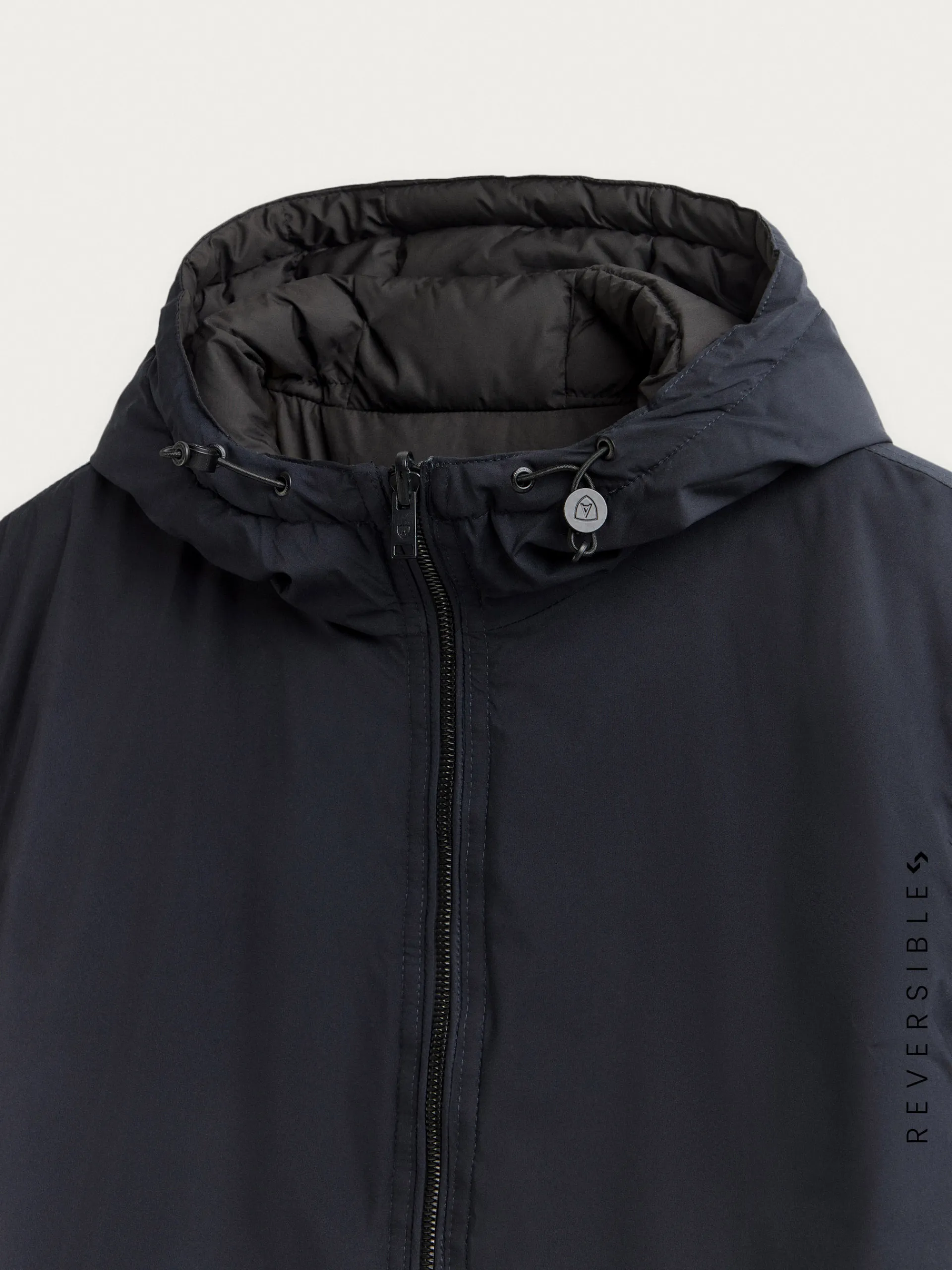 Cazadoras Y Parkas-Alvaro Moreno PARKA RATCHED REVERSIBLE | MARRÓN Azul Marino