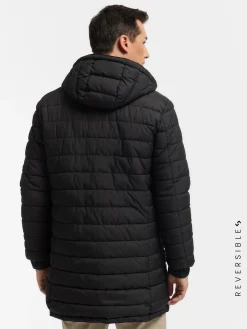Cazadoras Y Parkas-Alvaro Moreno PARKA RATCHED REVERSIBLE | MARRÓN Azul Marino