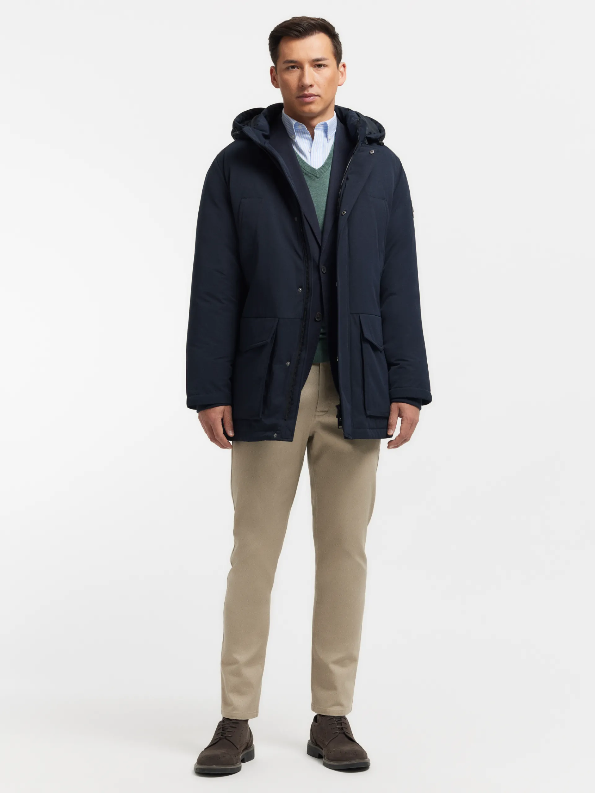 Cazadoras Y Parkas-Alvaro Moreno PARKA SHERMAN Azul Marino
