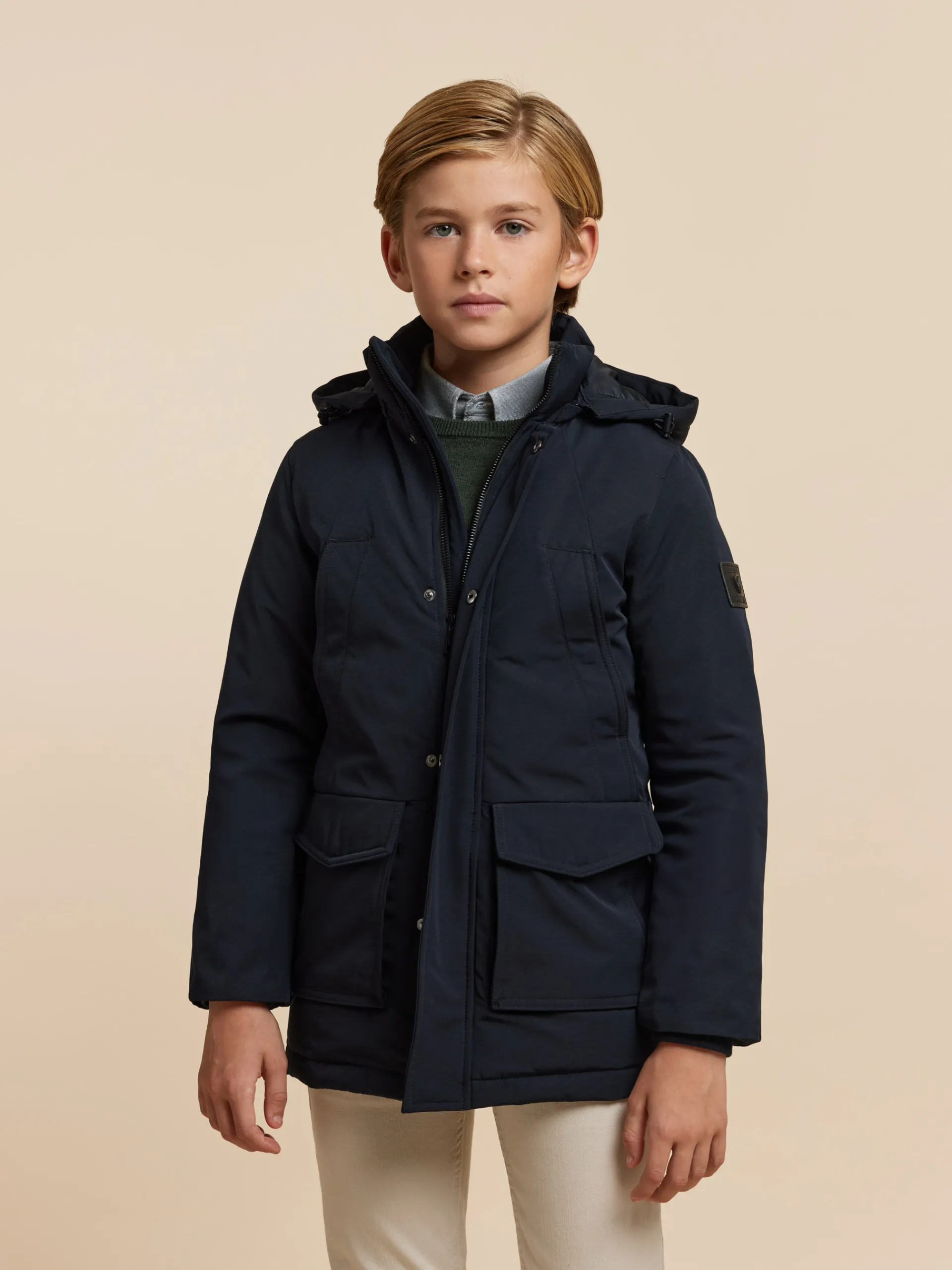 Cazadoras Y Chalecos-Alvaro Moreno PARKA SHERMAN KIDS Azul Marino