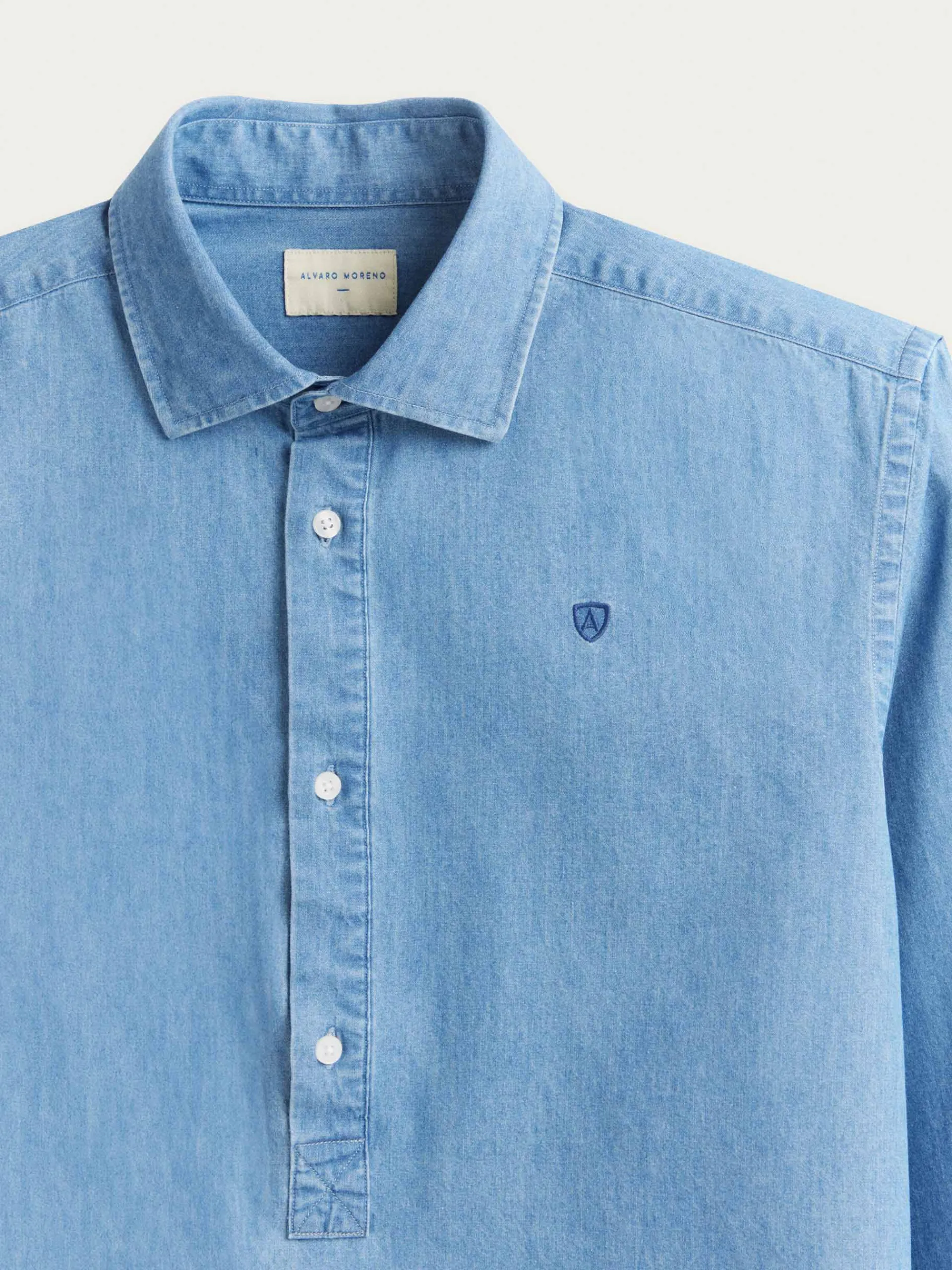 Casual|Poleras-Alvaro Moreno POLERA DENIM Azul