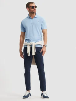 Polos Y Poleras-Alvaro Moreno POLO BASIC Celeste