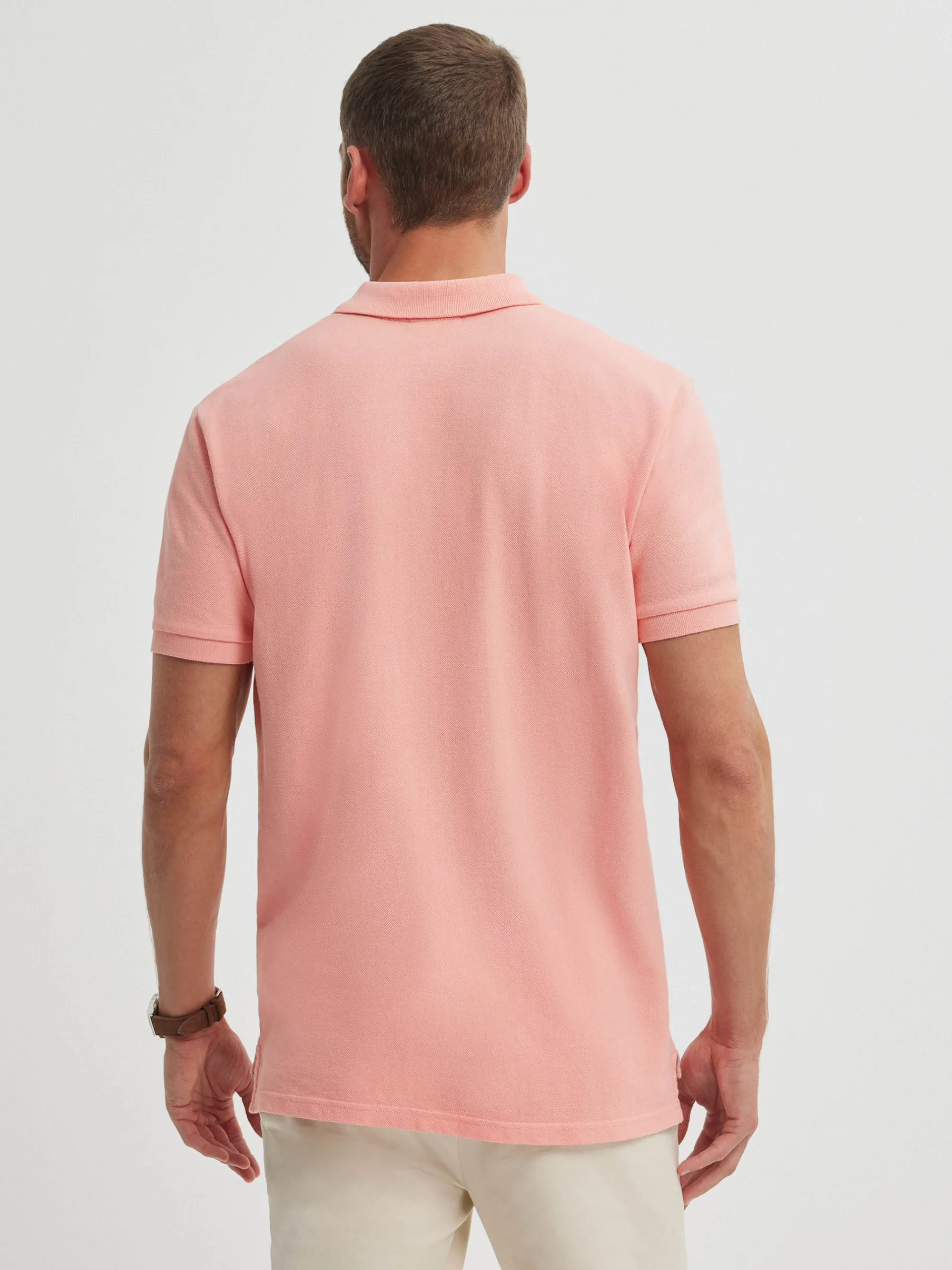 Polos Y Poleras-Alvaro Moreno POLO BASIC SALMÓN Salmón